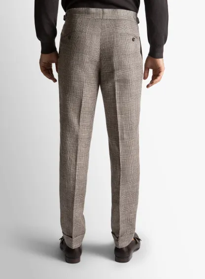 Siena Plaid Chocolate Trousers