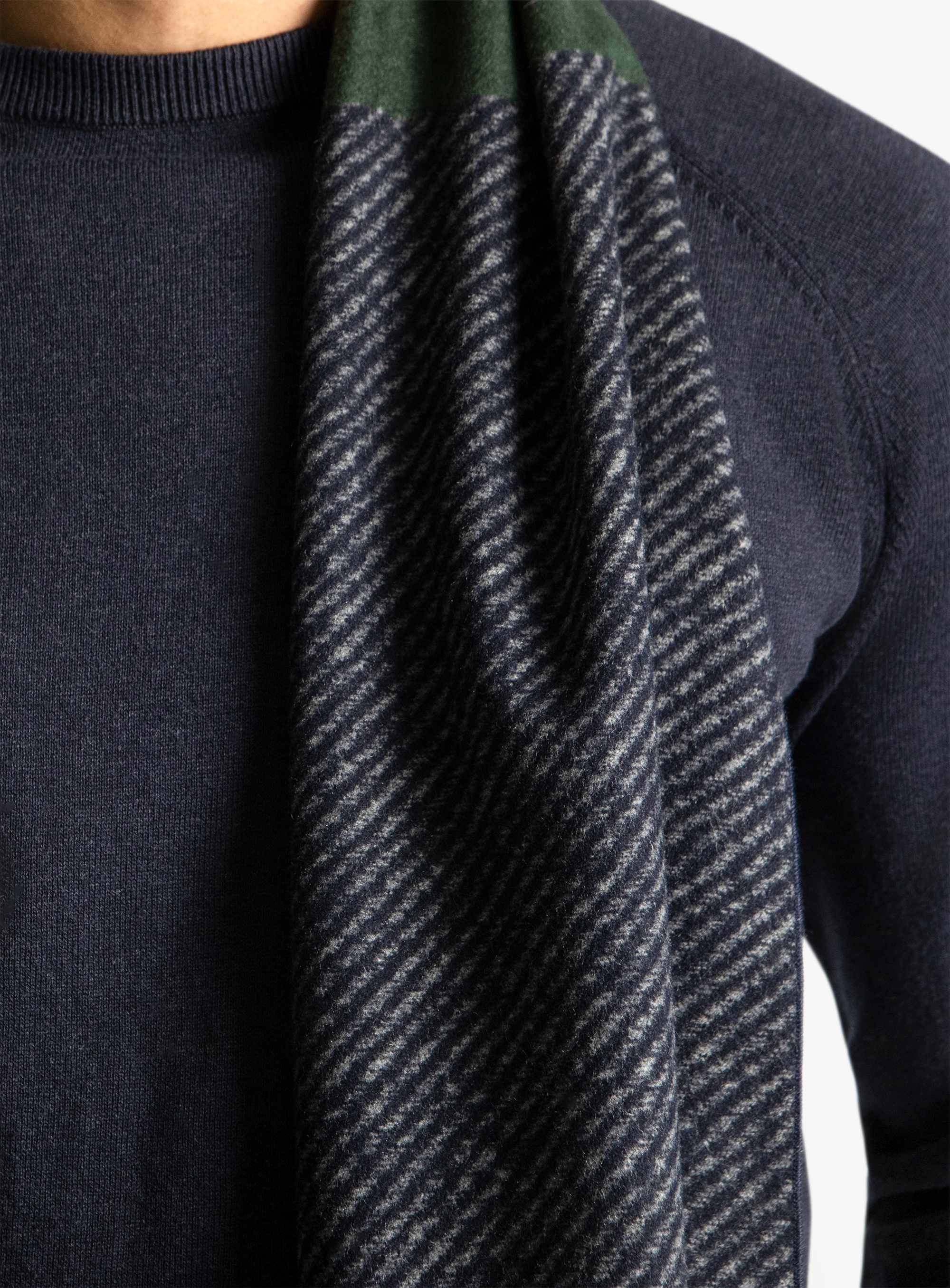Multi-Colour Block Silk Scarf