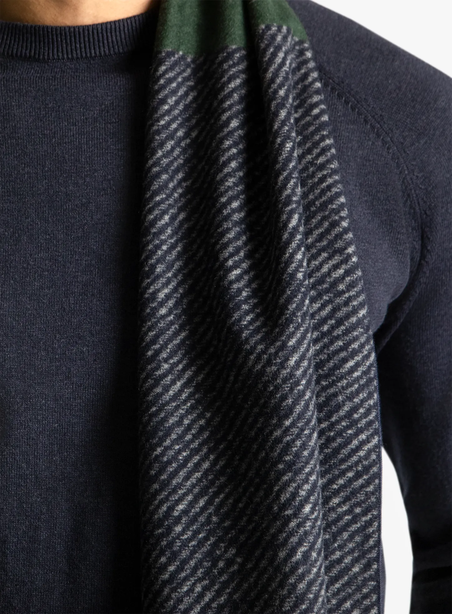 Multi-Colour Block Silk Scarf