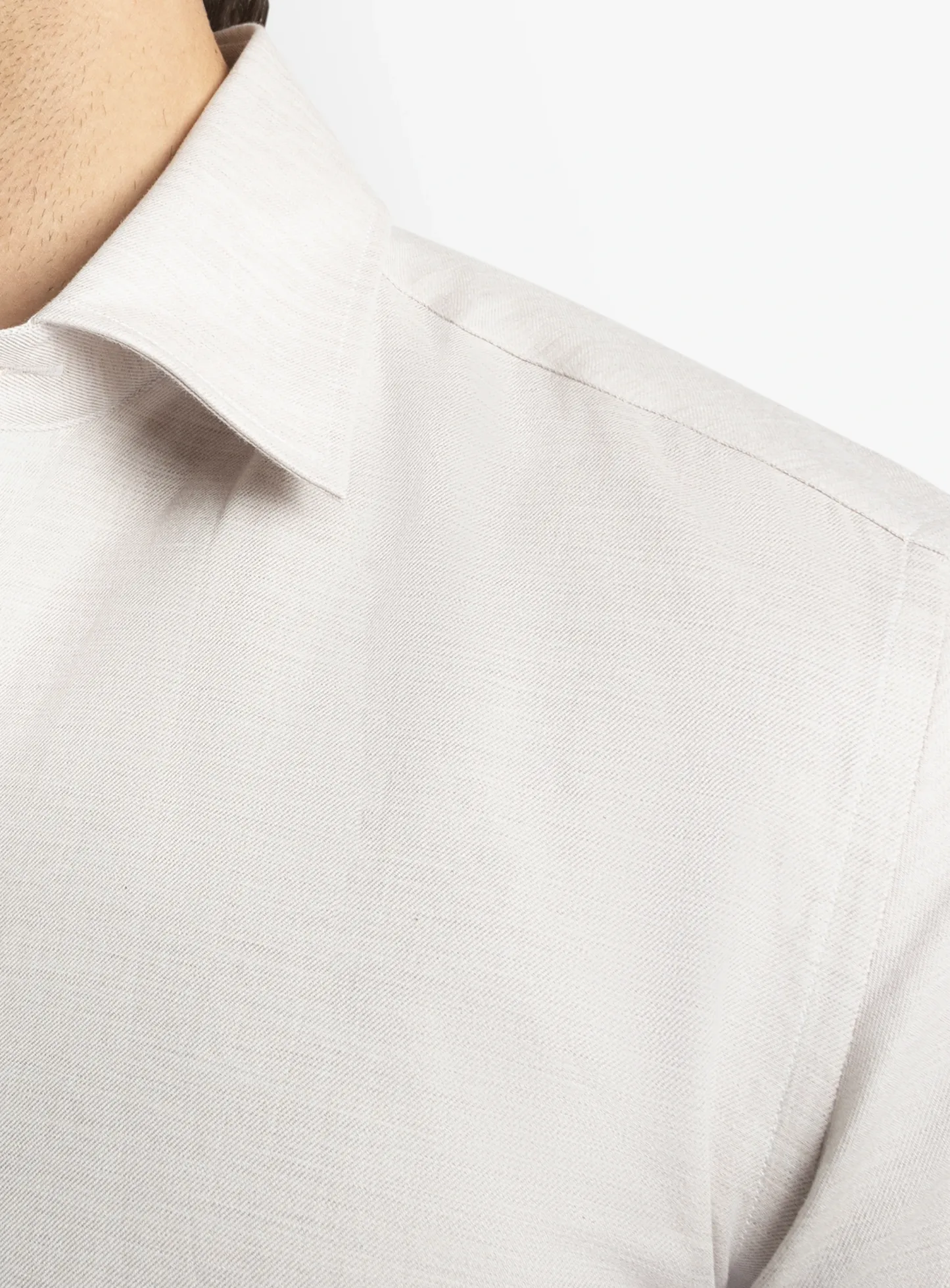 Piero Slim-Fit Cream Shirt