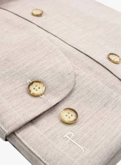 Piero Slim-Fit Cream Shirt