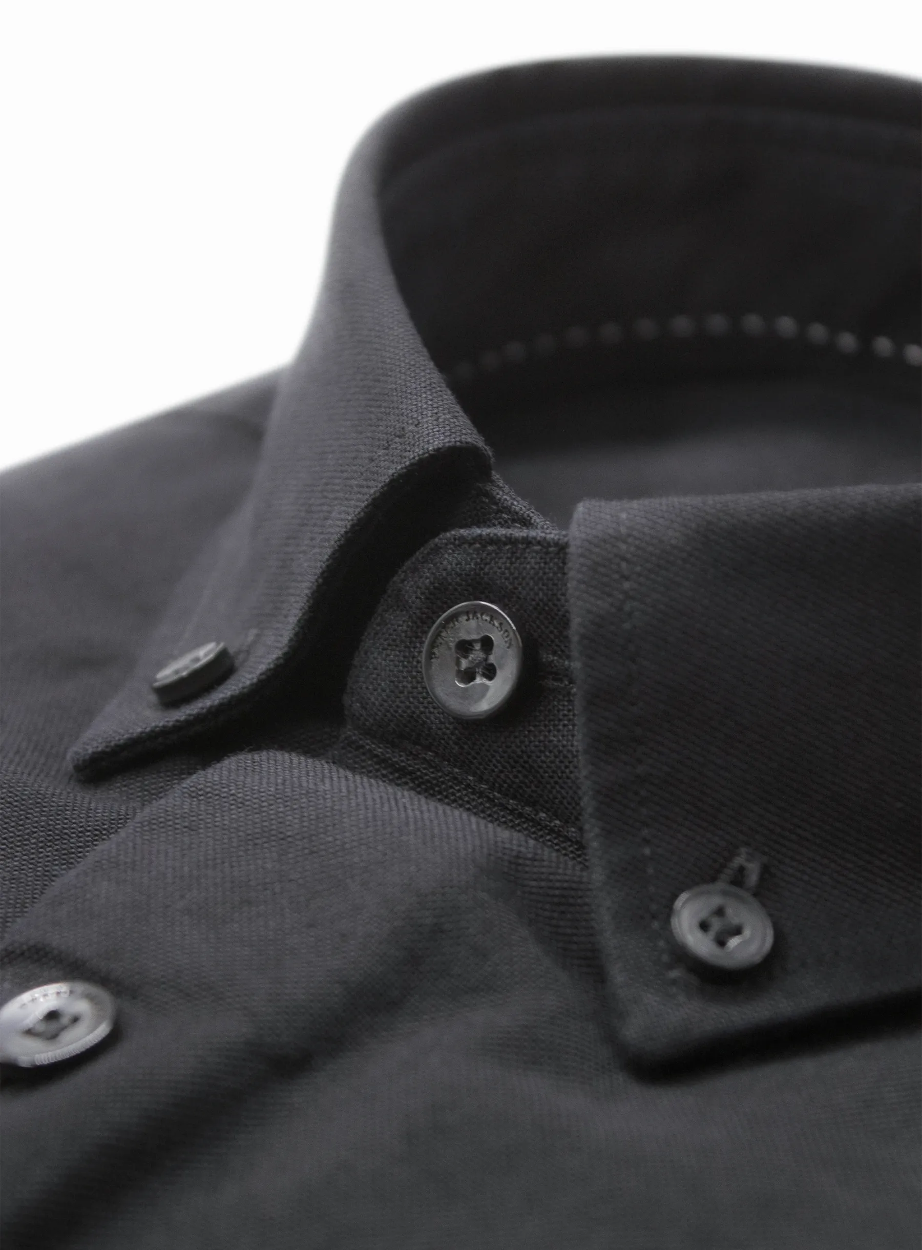 Merano Black Oxford Shirt