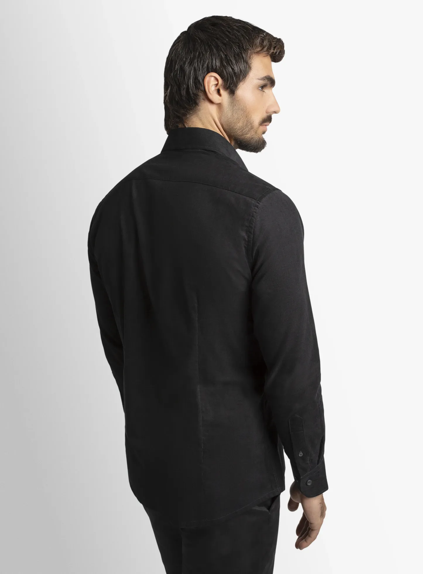 Piercarlo BabyCord Black Shirt
