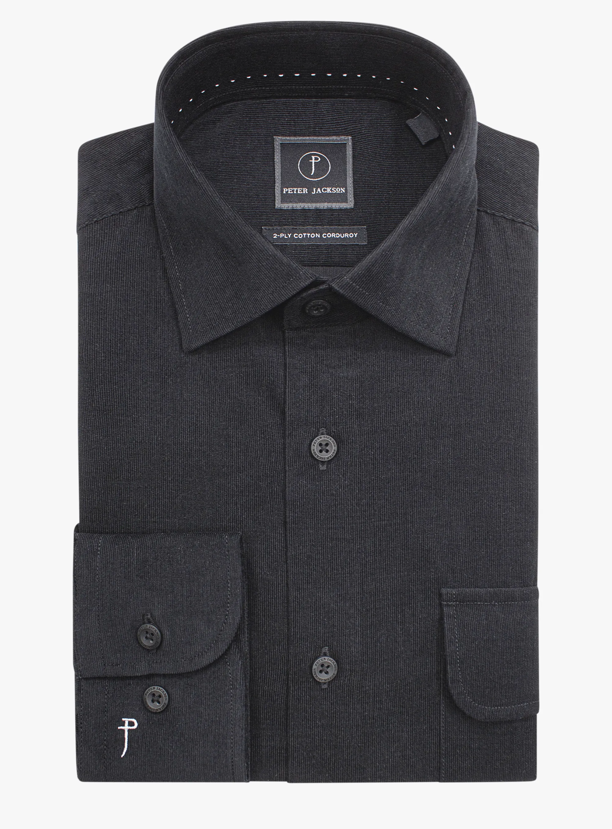 Piercarlo BabyCord Black Shirt