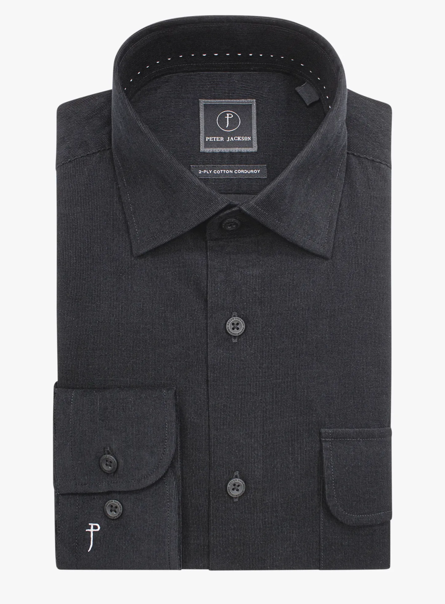 Piercarlo BabyCord Black Shirt
