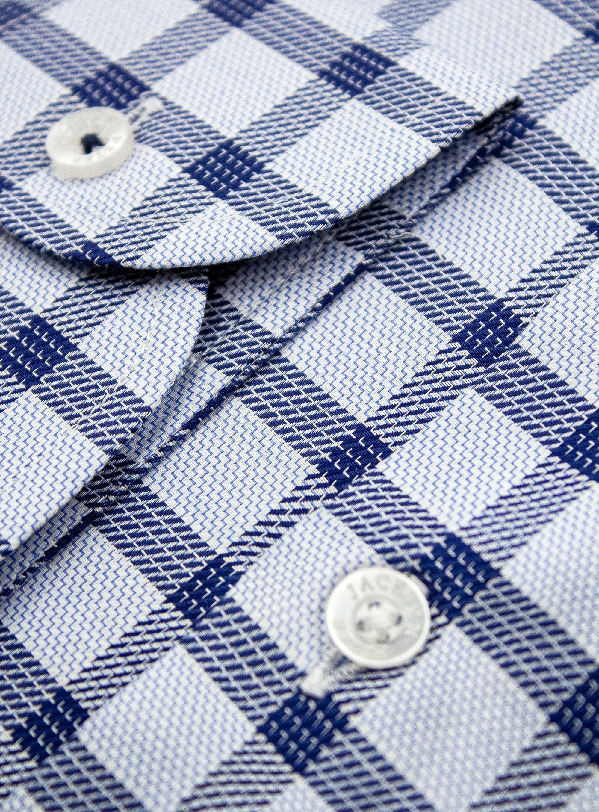 Milan Navy/Sky Check Shirt