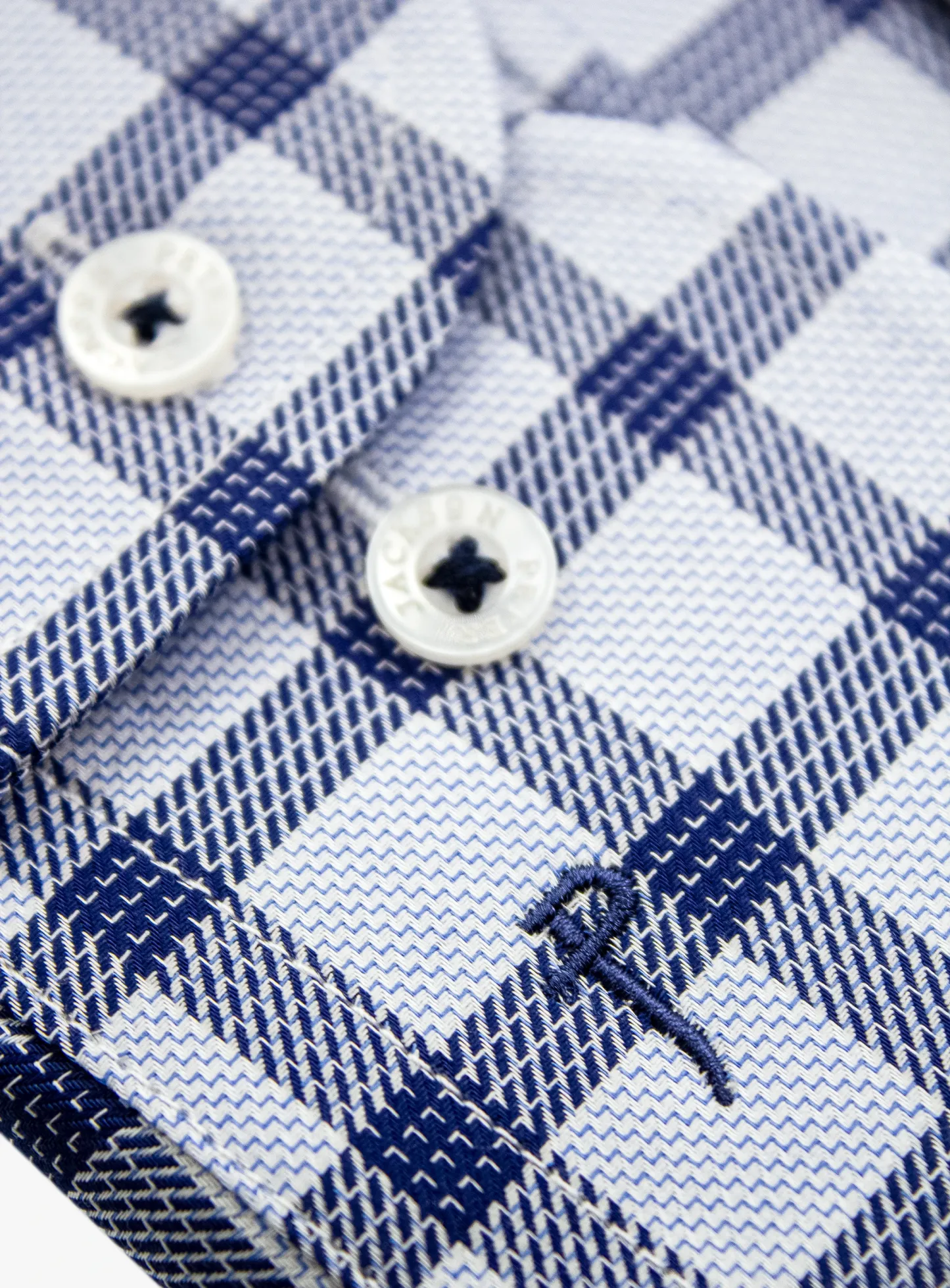 Milan Navy/Sky Check Shirt
