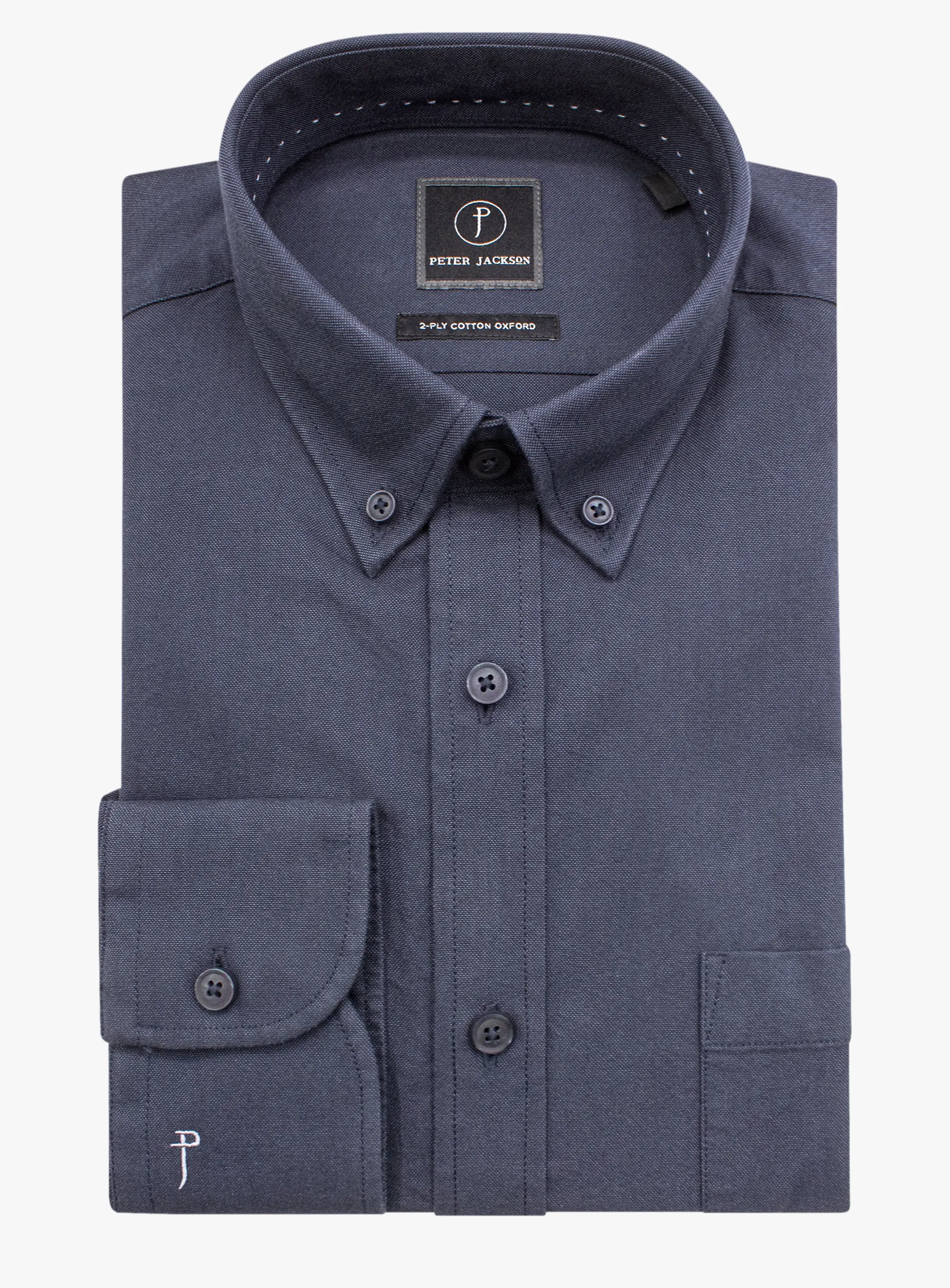 Paolo Slim Fit Oxford Indigo Shirt