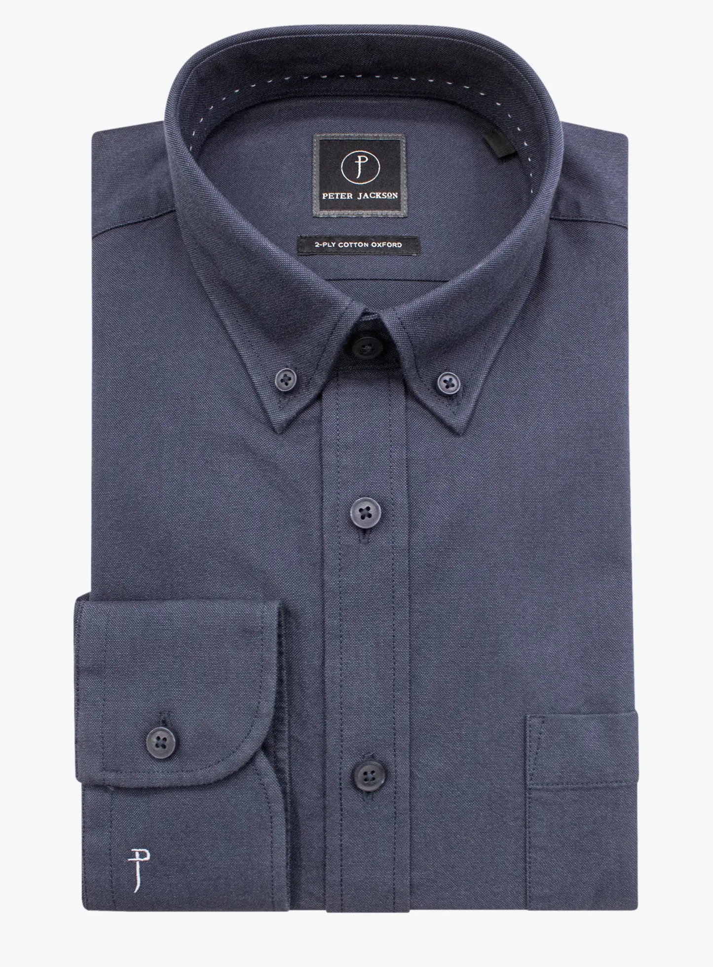 Paolo Slim Fit Oxford Indigo Shirt
