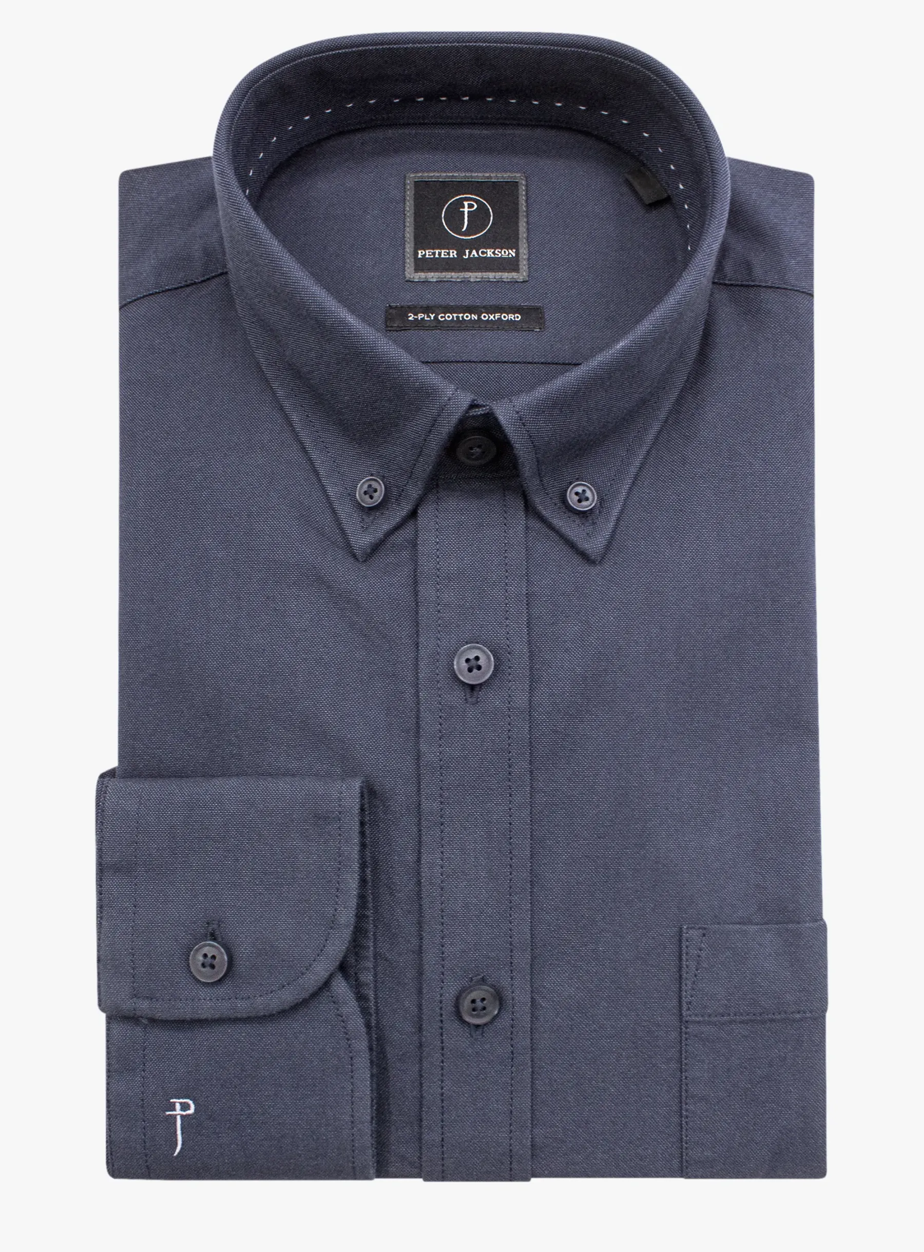 Paolo Slim Fit Oxford Indigo Shirt