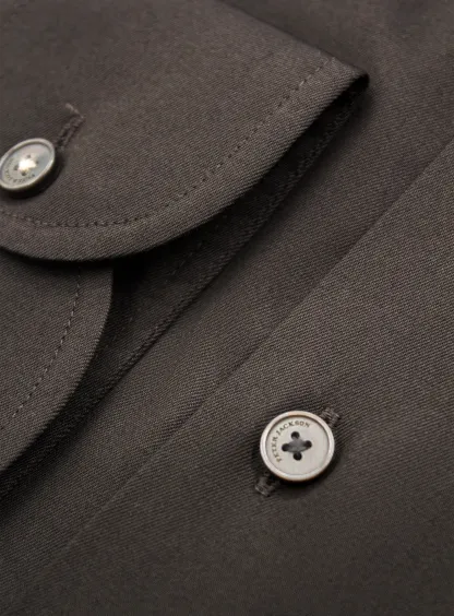 Rivioli Brown Slim Fit Shirt