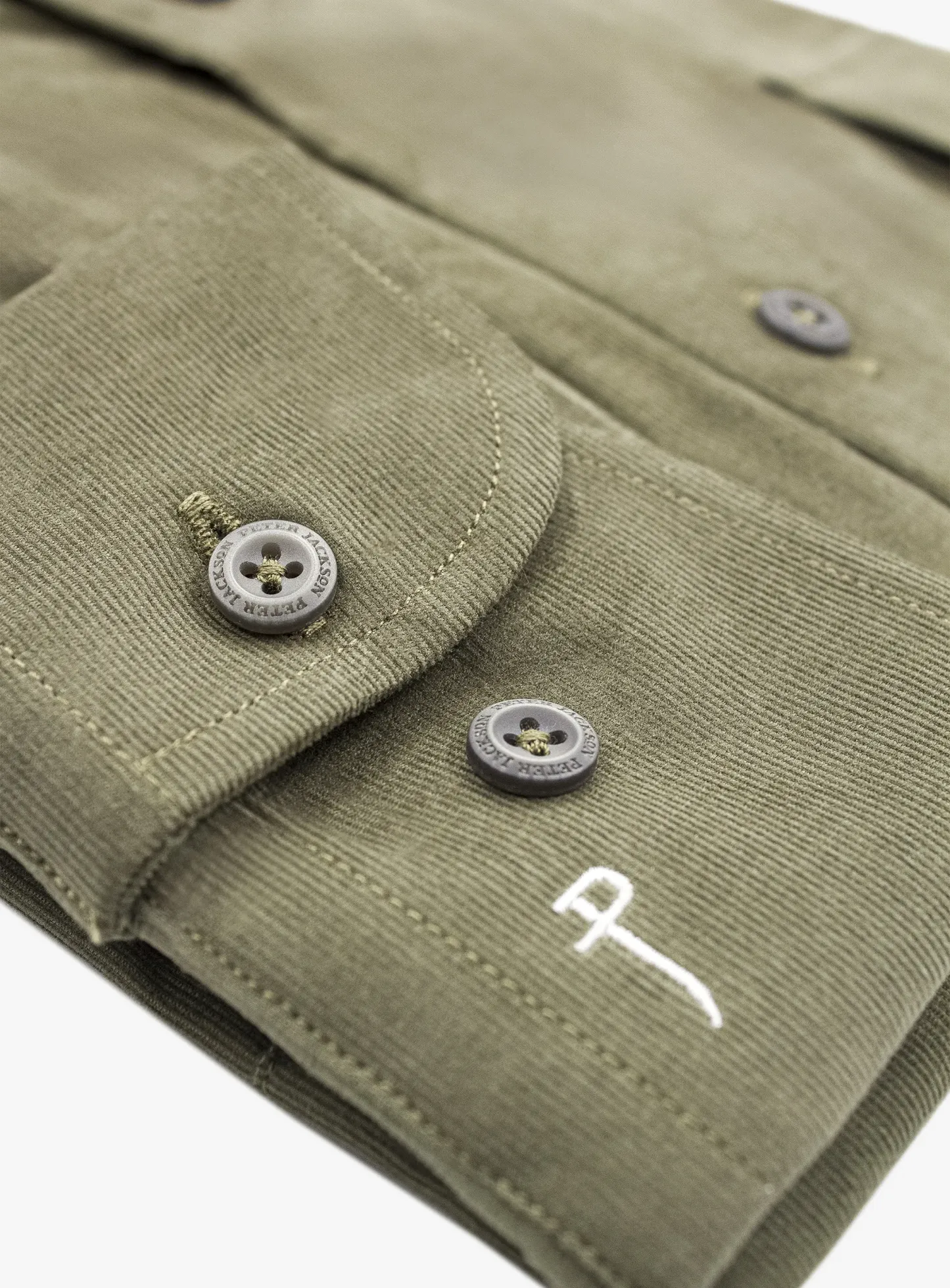 Piercarlo BabyCord Sage Shirt