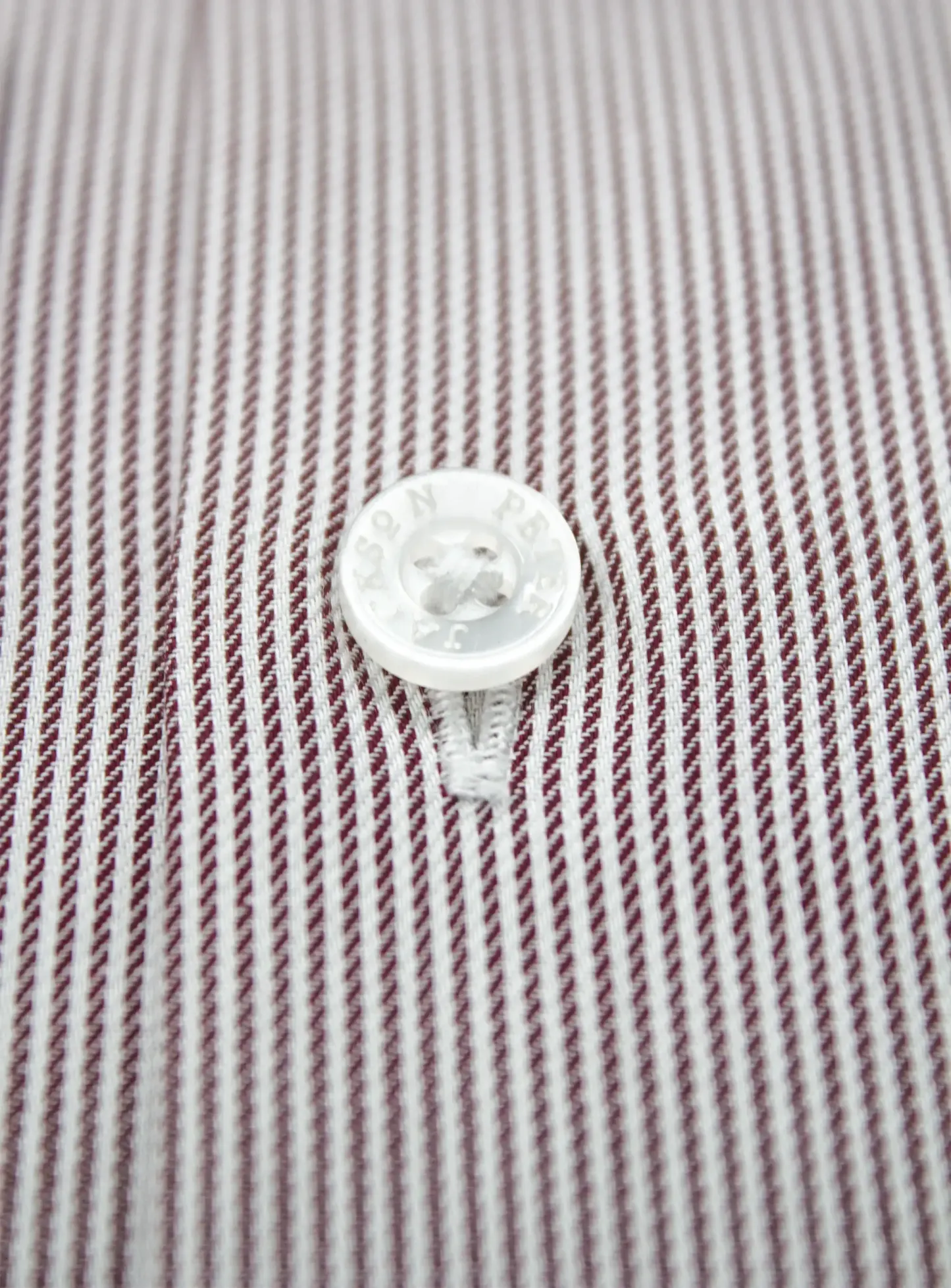 Milan Mulberry Chalk Stripe Shirt