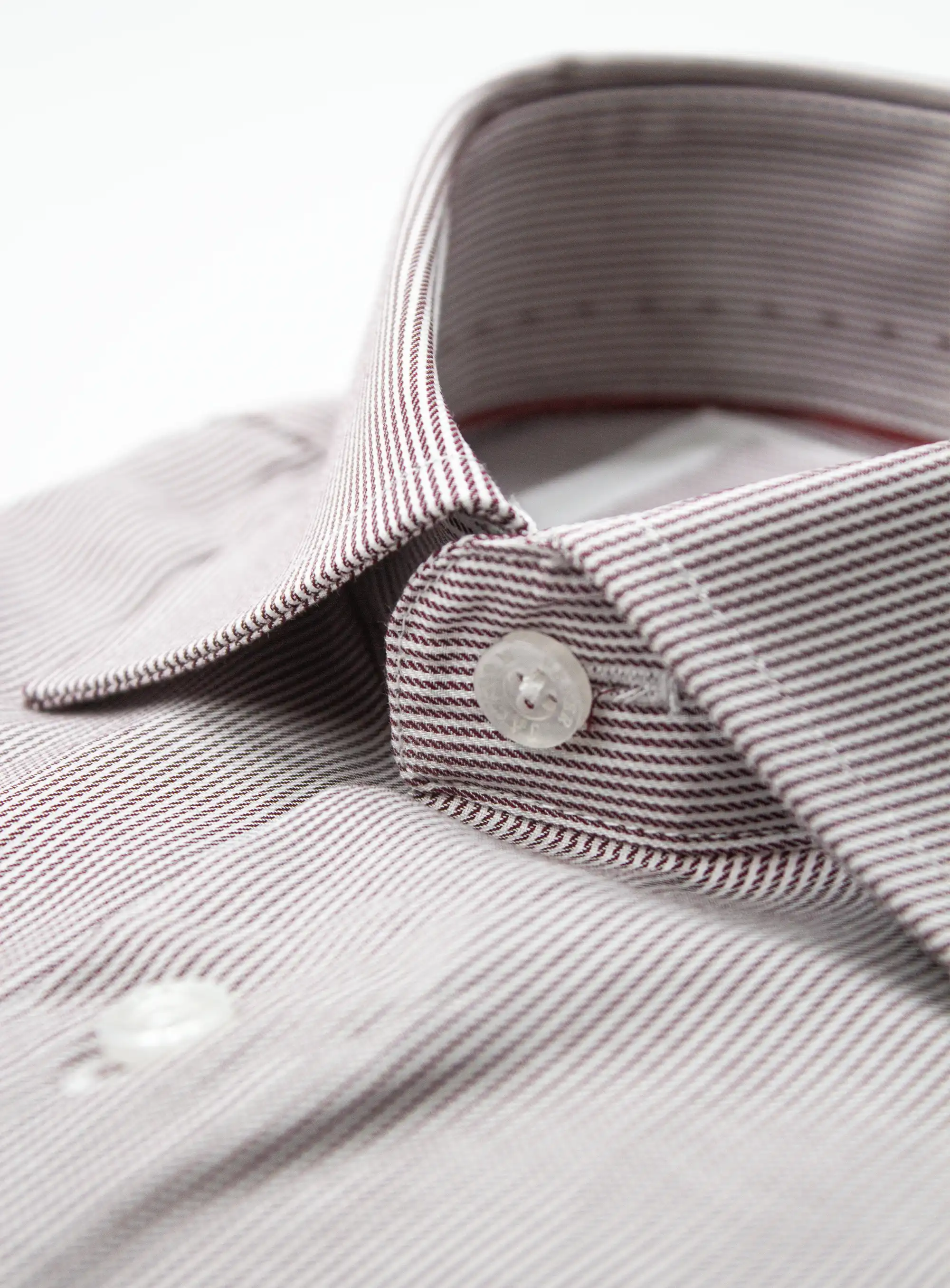 Milan Oxford Stripe Red Shirt