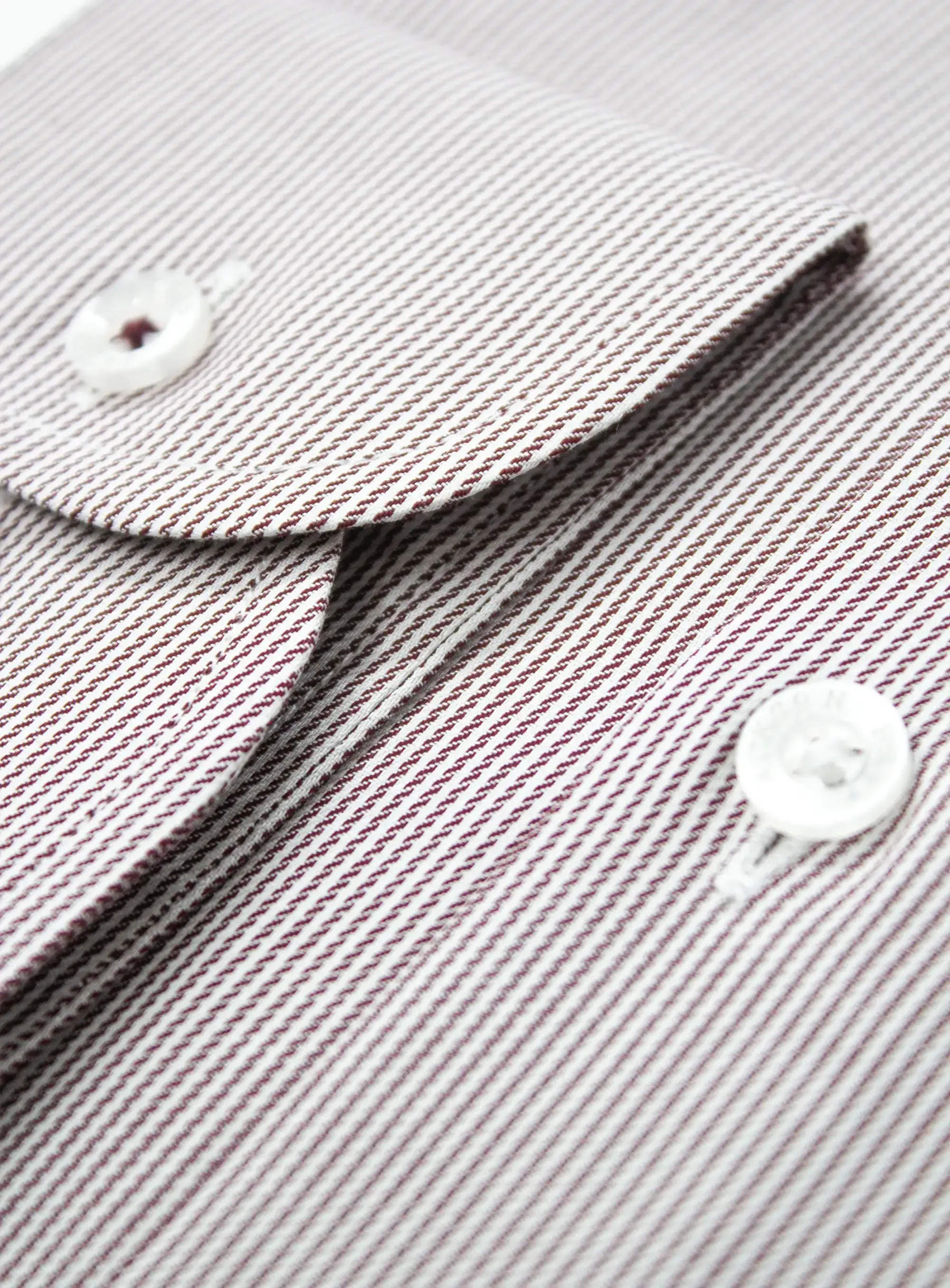 Milan Mulberry Chalk Stripe Shirt