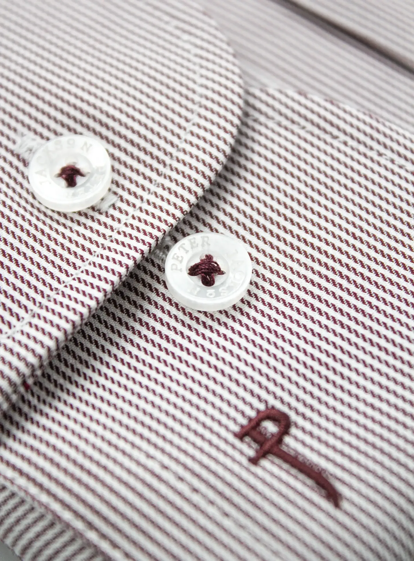 Milan Mulberry Chalk Stripe Shirt