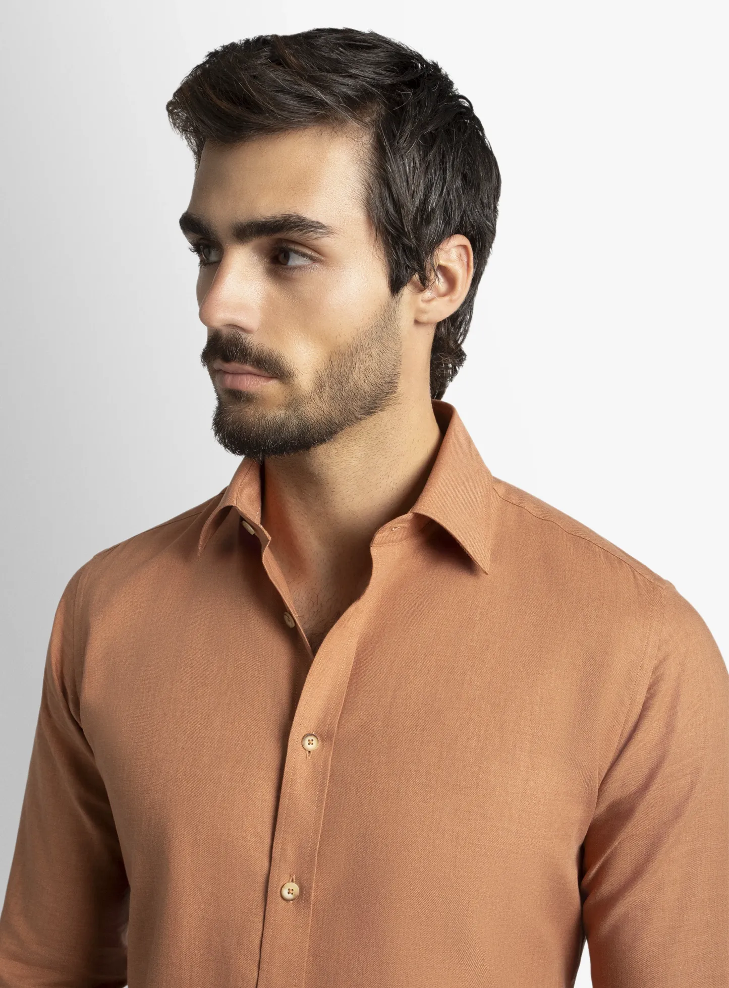 Piero Slim-Fit Orange Shirt