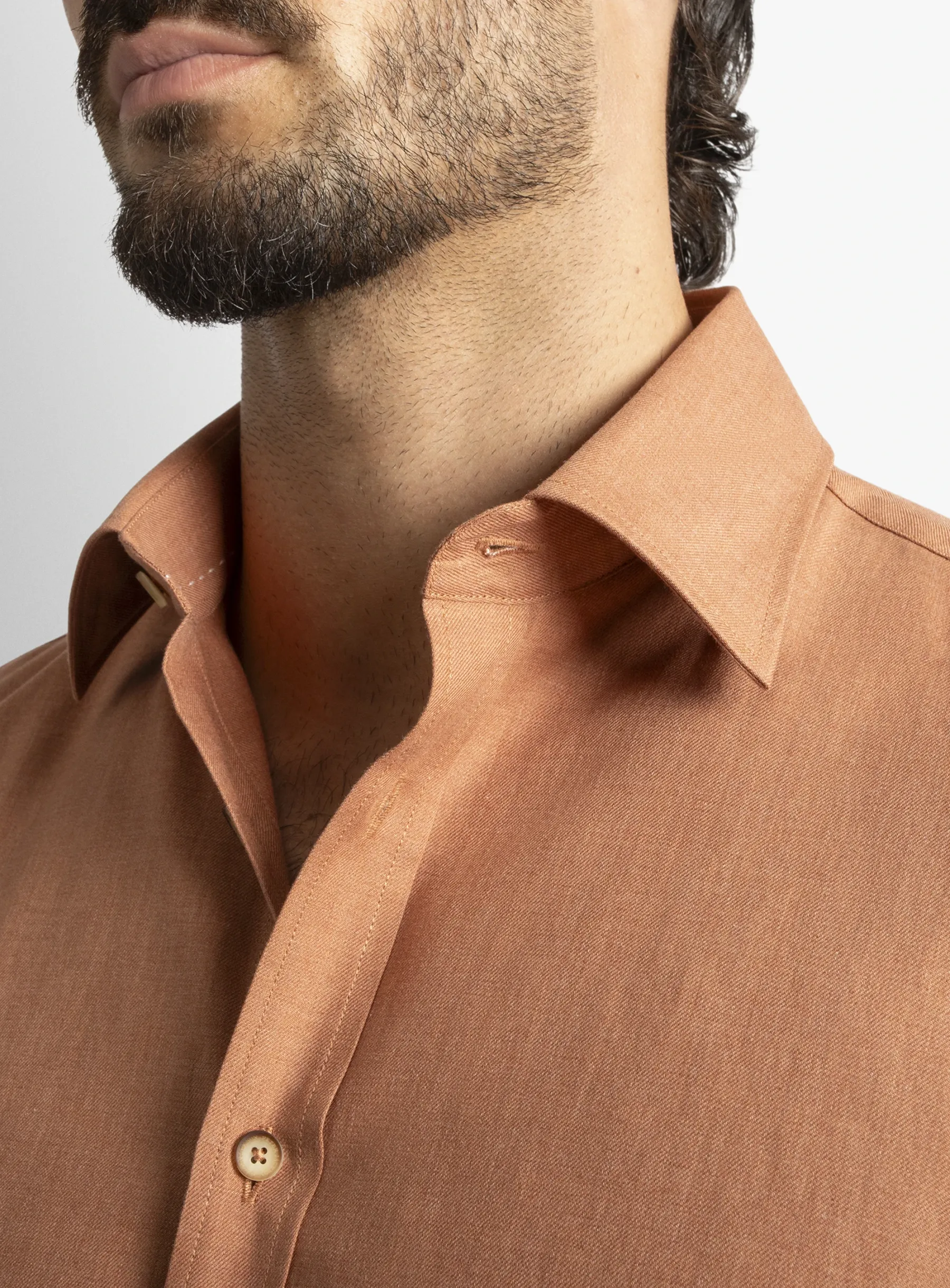 Piero Slim-Fit Orange Shirt