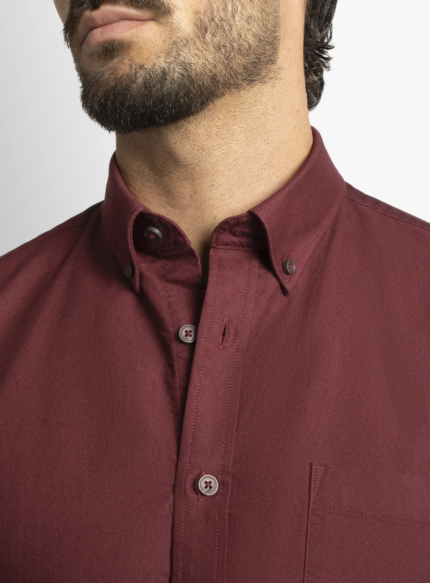 Paolo Slim Fit Oxford Mulberry Shirt