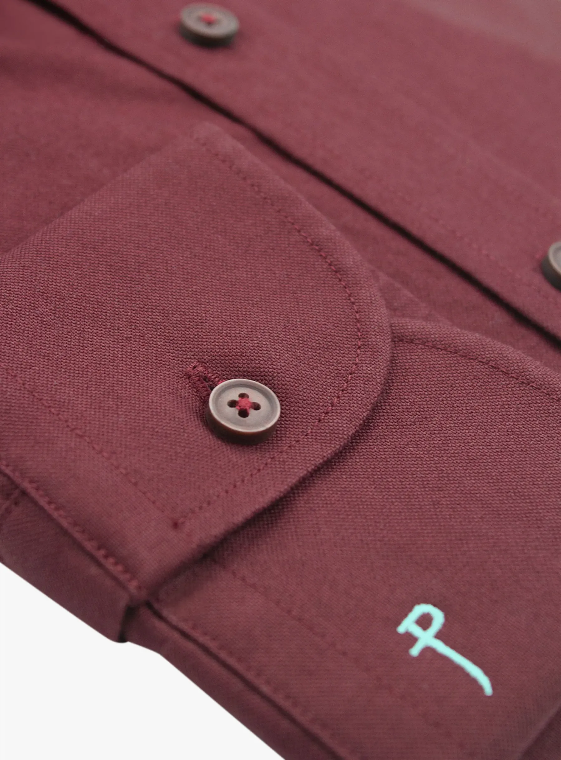Paolo Slim Fit Oxford Mulberry Shirt