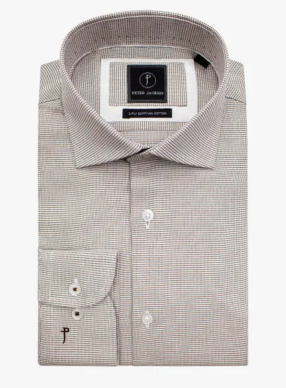 Milan Chocolate Weave Shirt