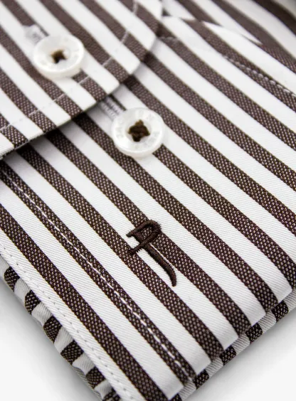 Florence Chocolate Stripe Shirt