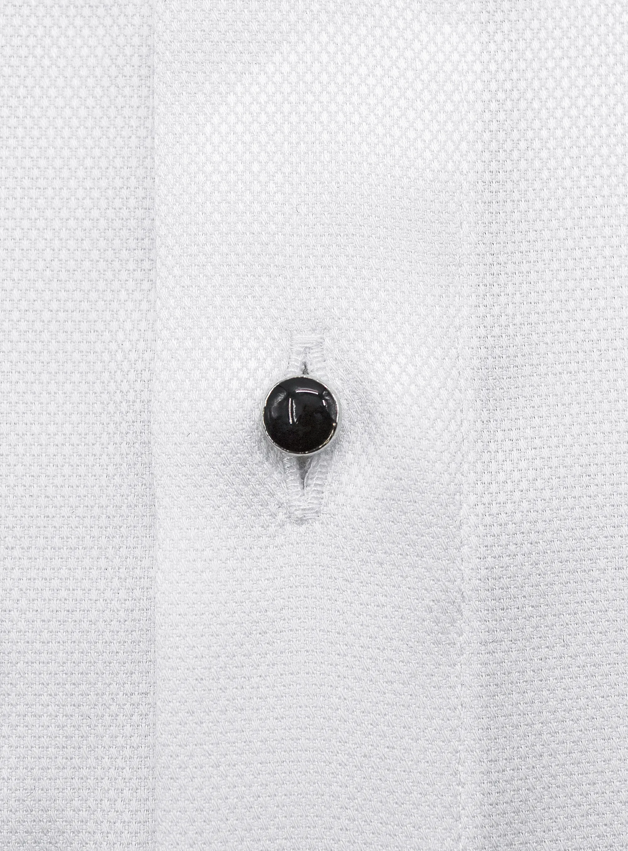 Naples Textured Dinner White Shirt