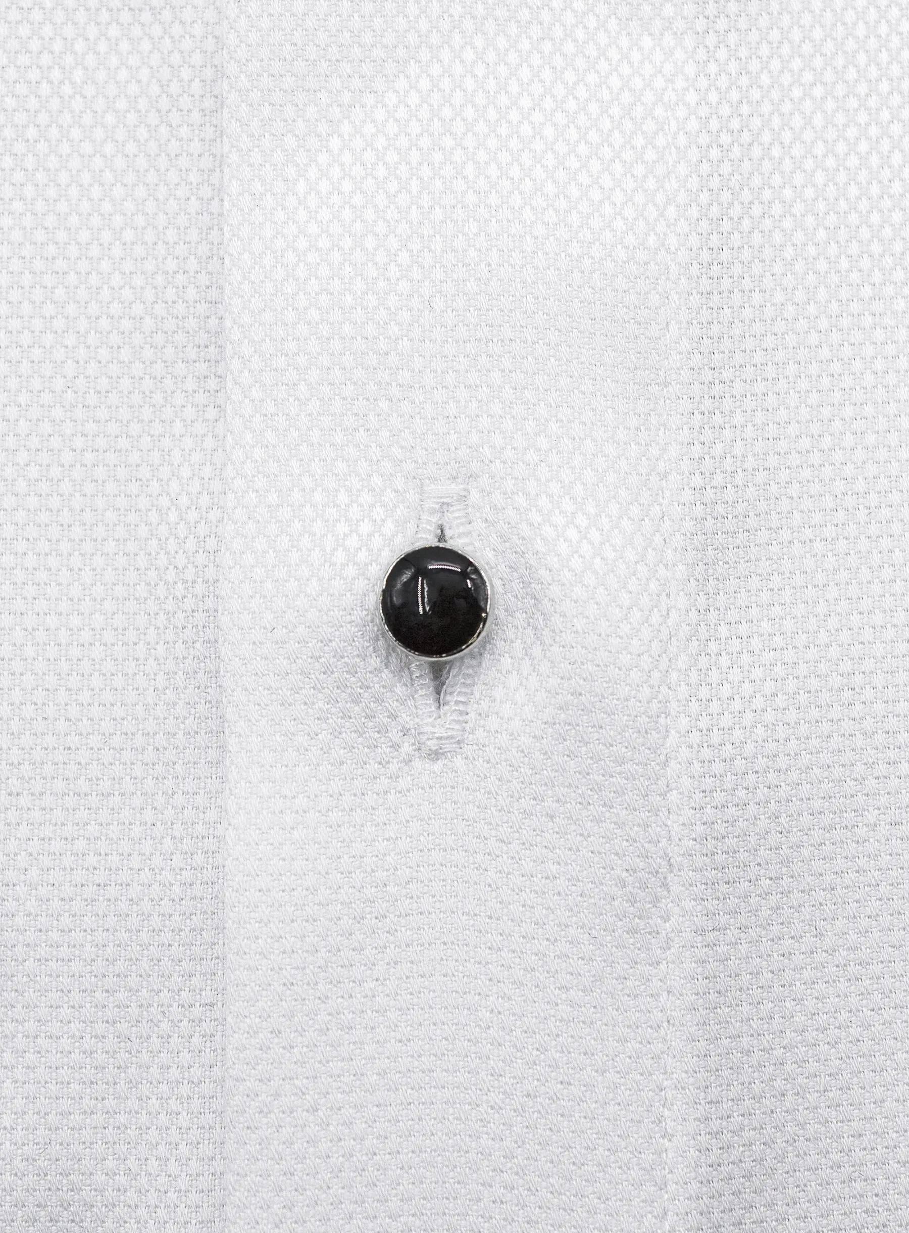 Naples Textured Dinner White Shirt