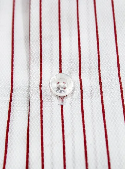 Red Pinstripe Business Shirt