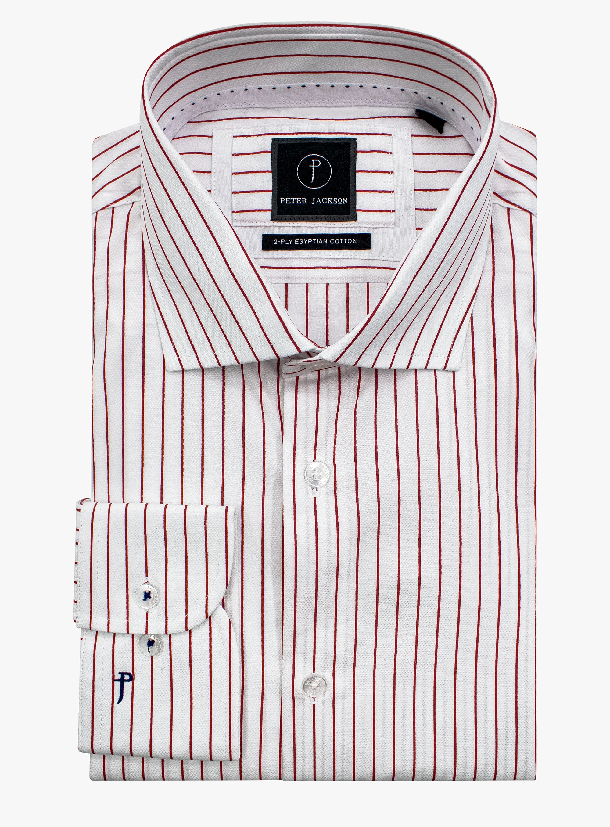 Red Pinstripe Business Shirt
