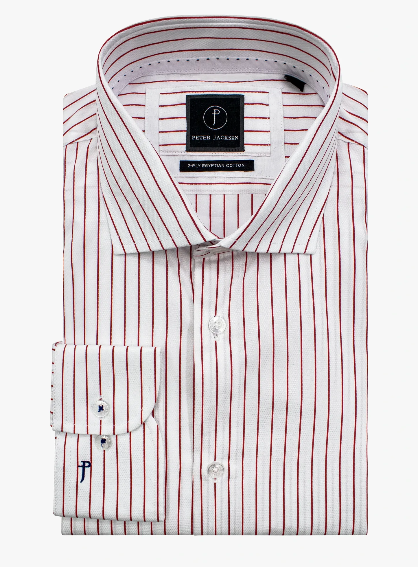 Red Pinstripe Business Shirt