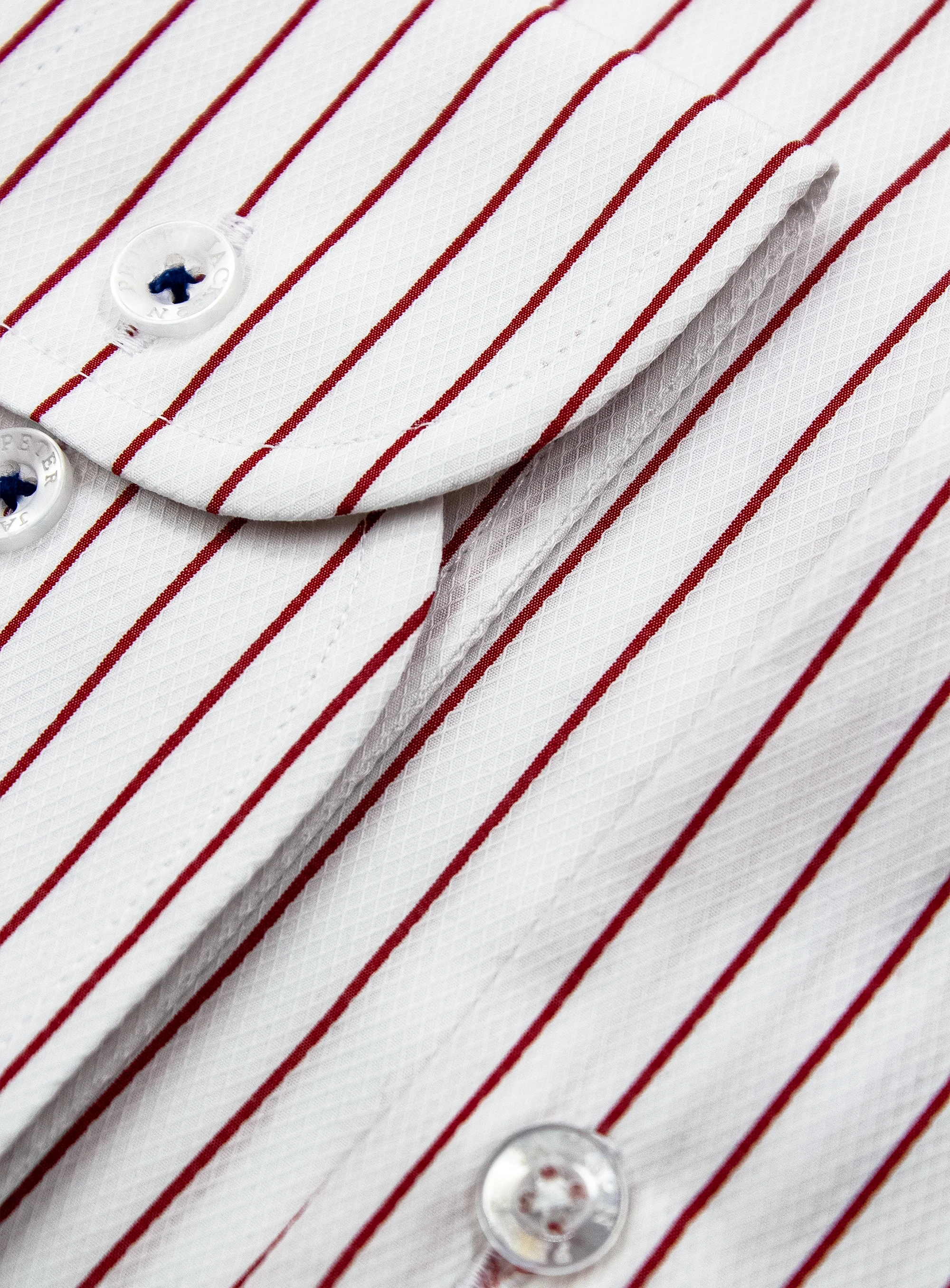 Red Pinstripe Business Shirt