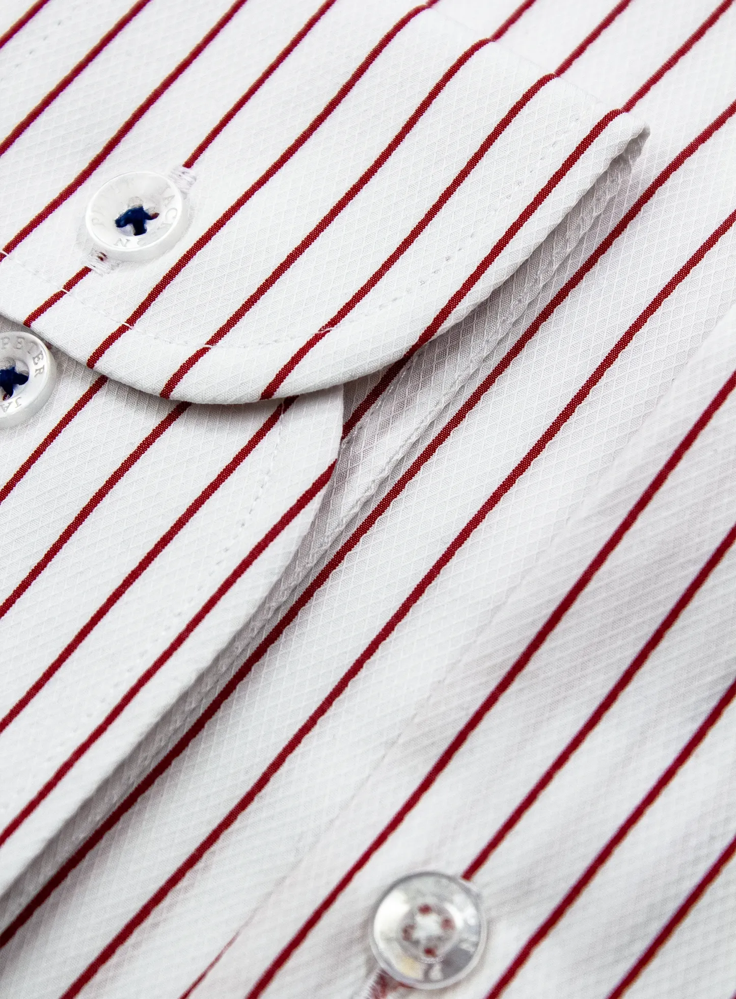 Red Pinstripe Business Shirt