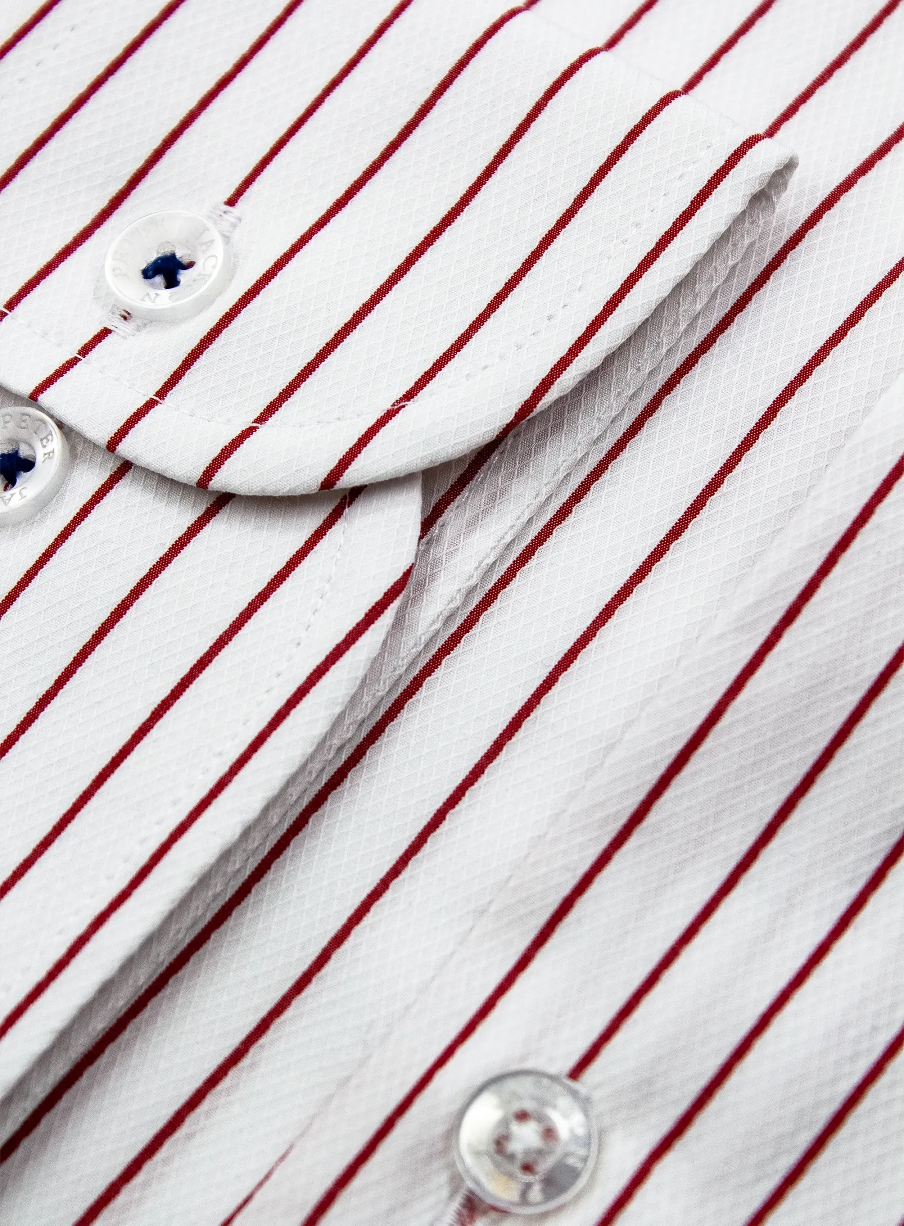 Red Pinstripe Business Shirt