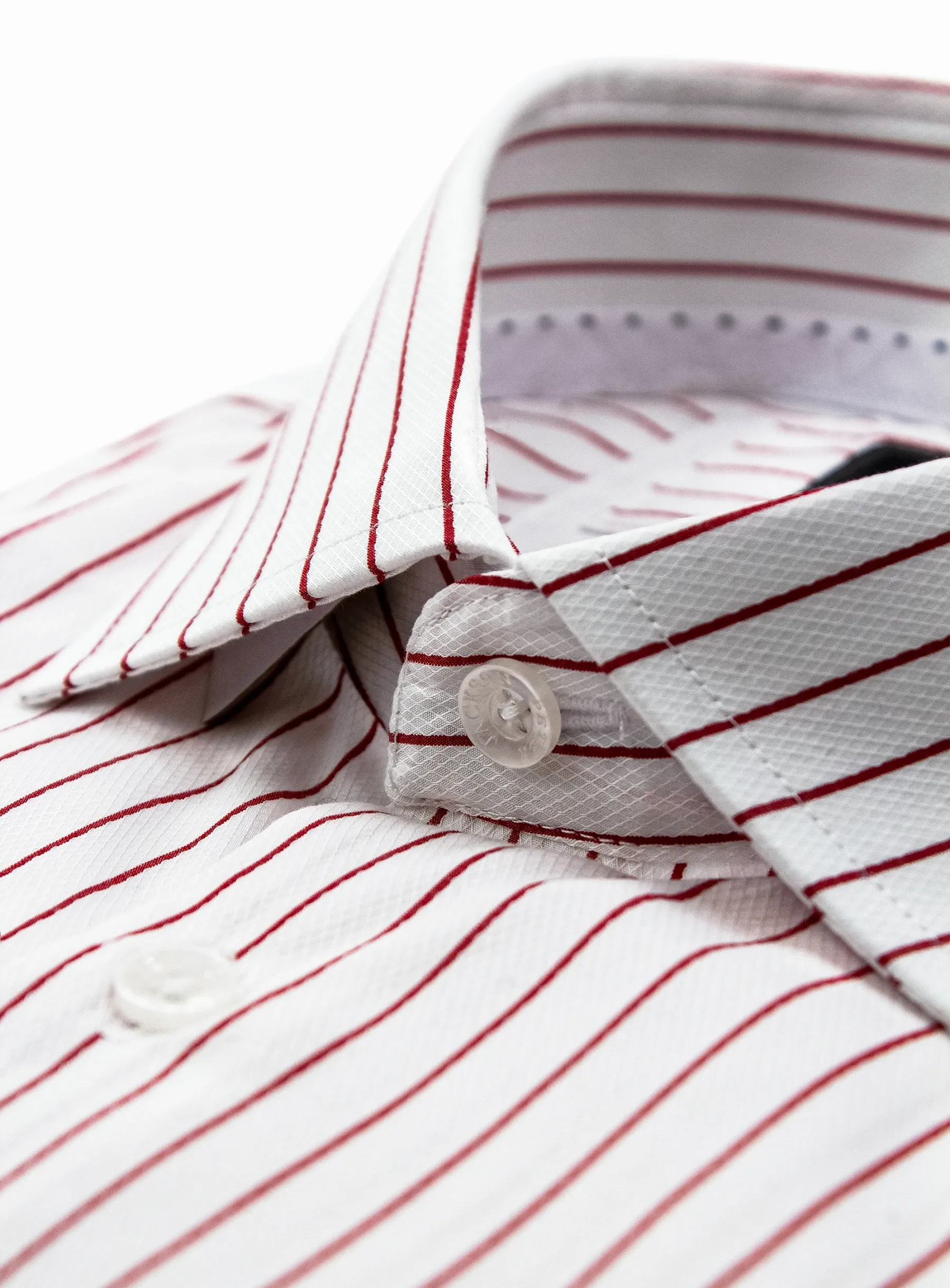 Red Pinstripe Business Shirt
