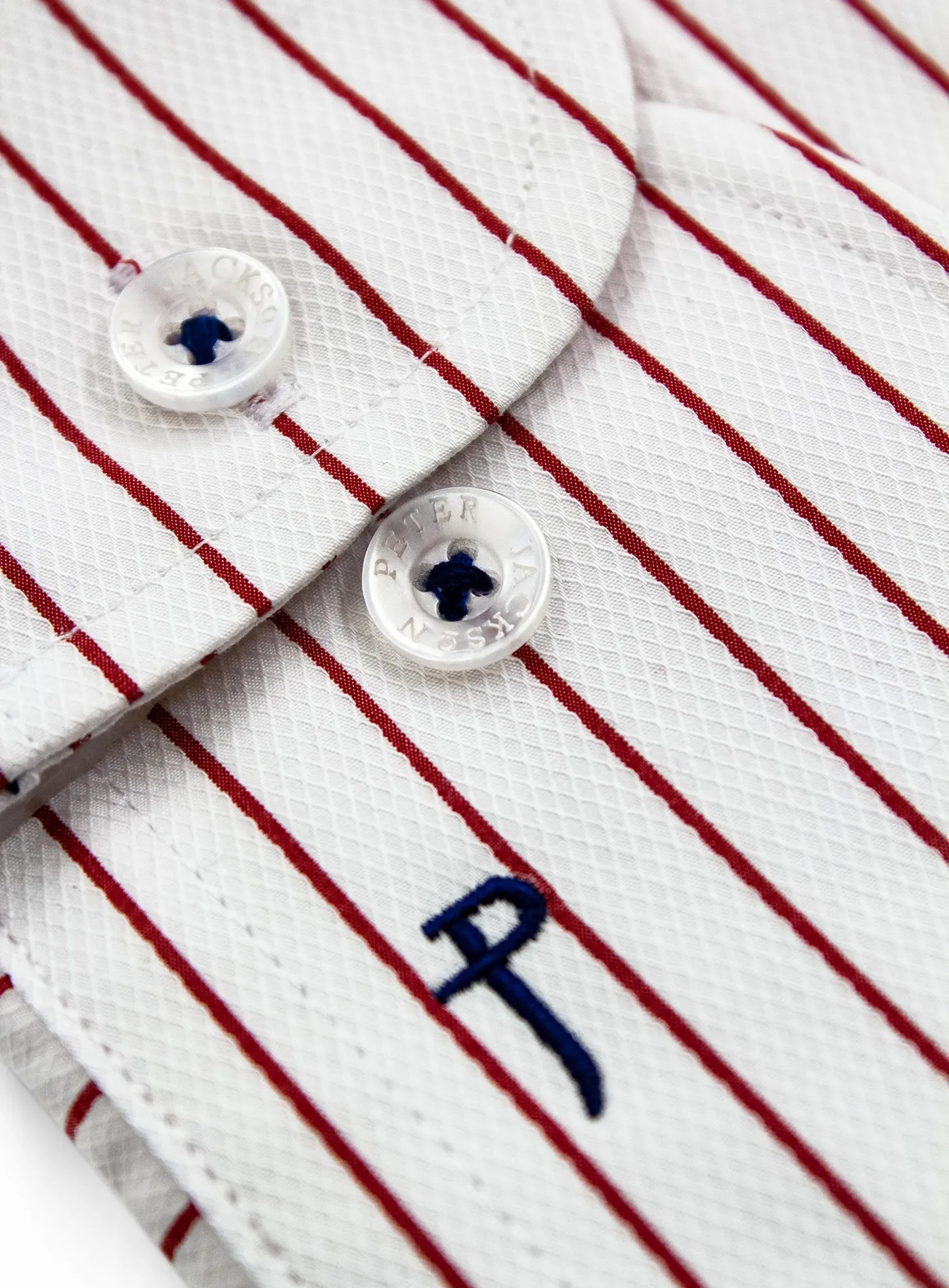 Red Pinstripe Business Shirt