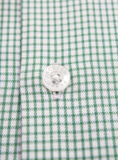 Milan Green Micro Check Shirt