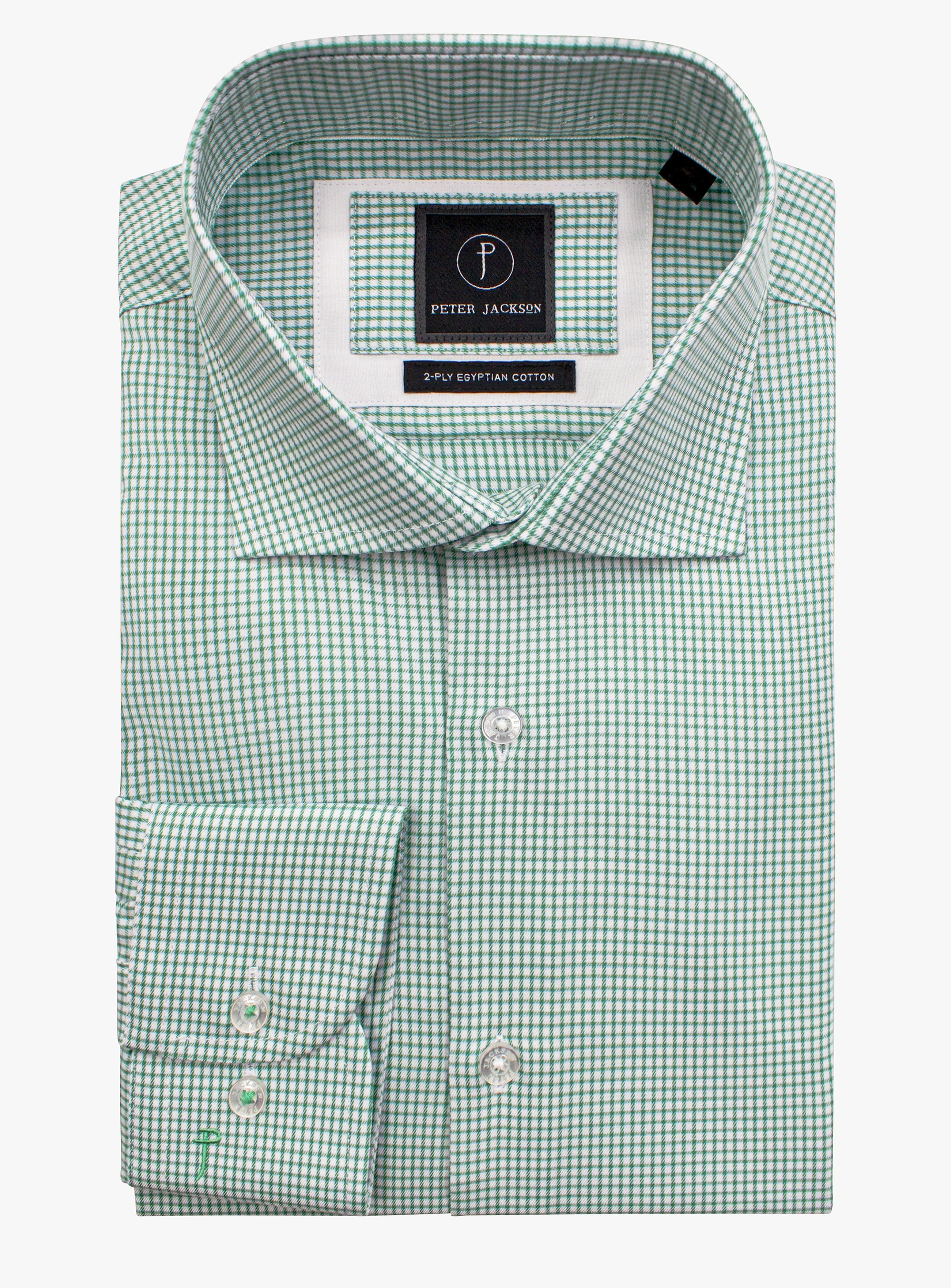 Milan Green Micro Check Shirt