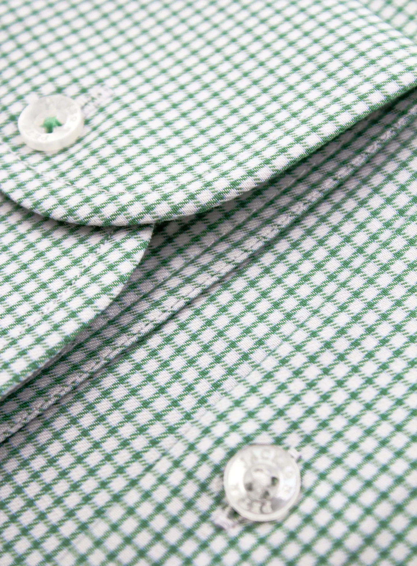 Milan Green Micro Check Shirt