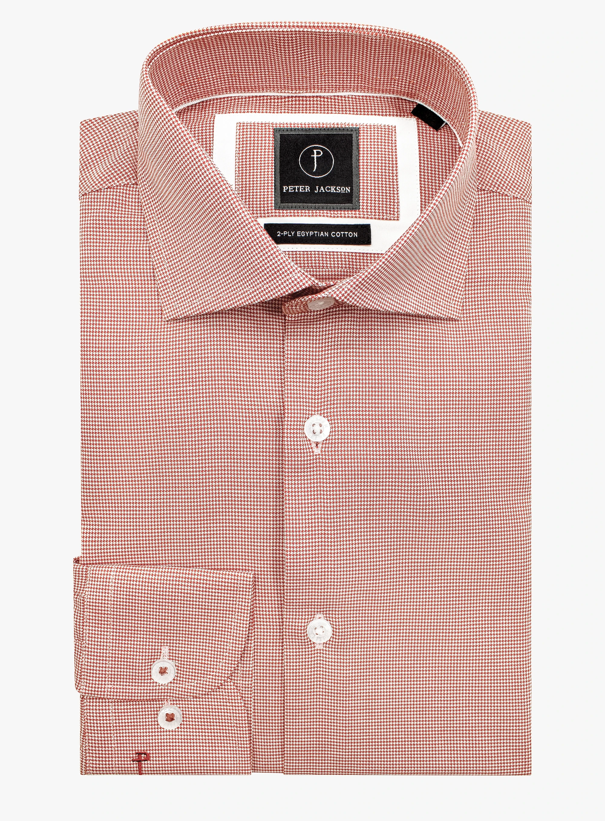 Milan Orange Puppytooth Shirt
