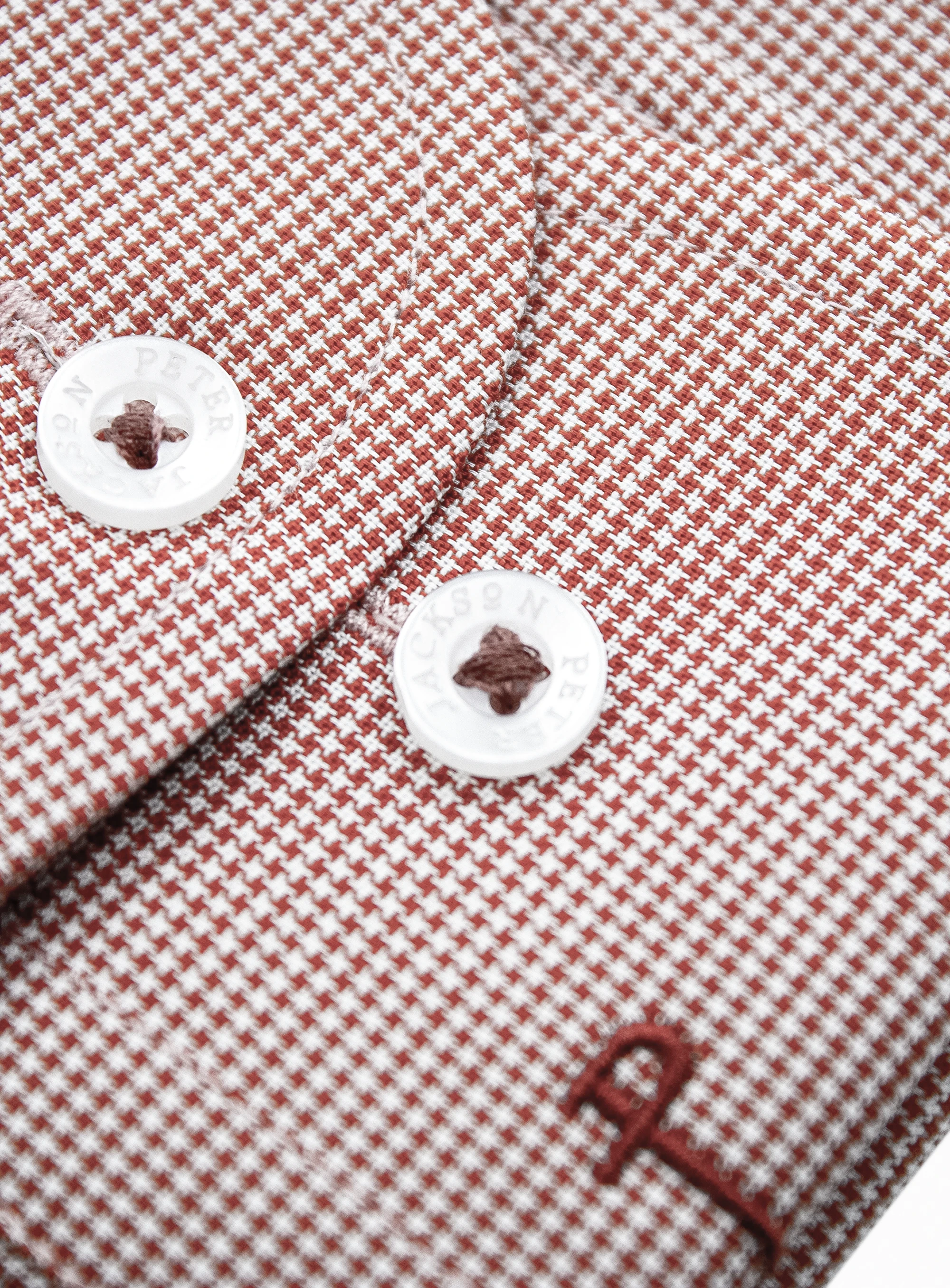 Milan Orange Puppytooth Shirt