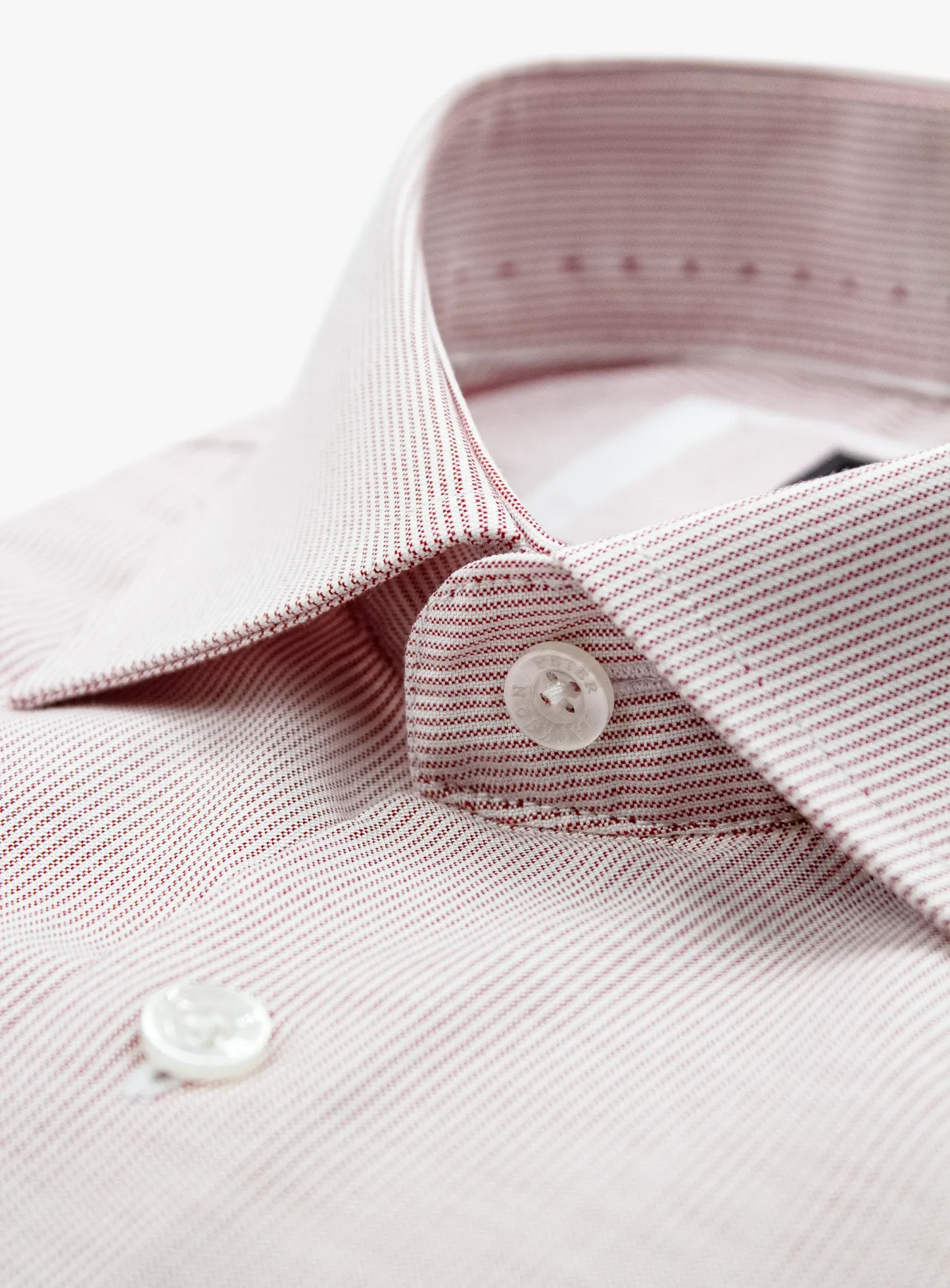 Milan Oxford Stripe Red Shirt