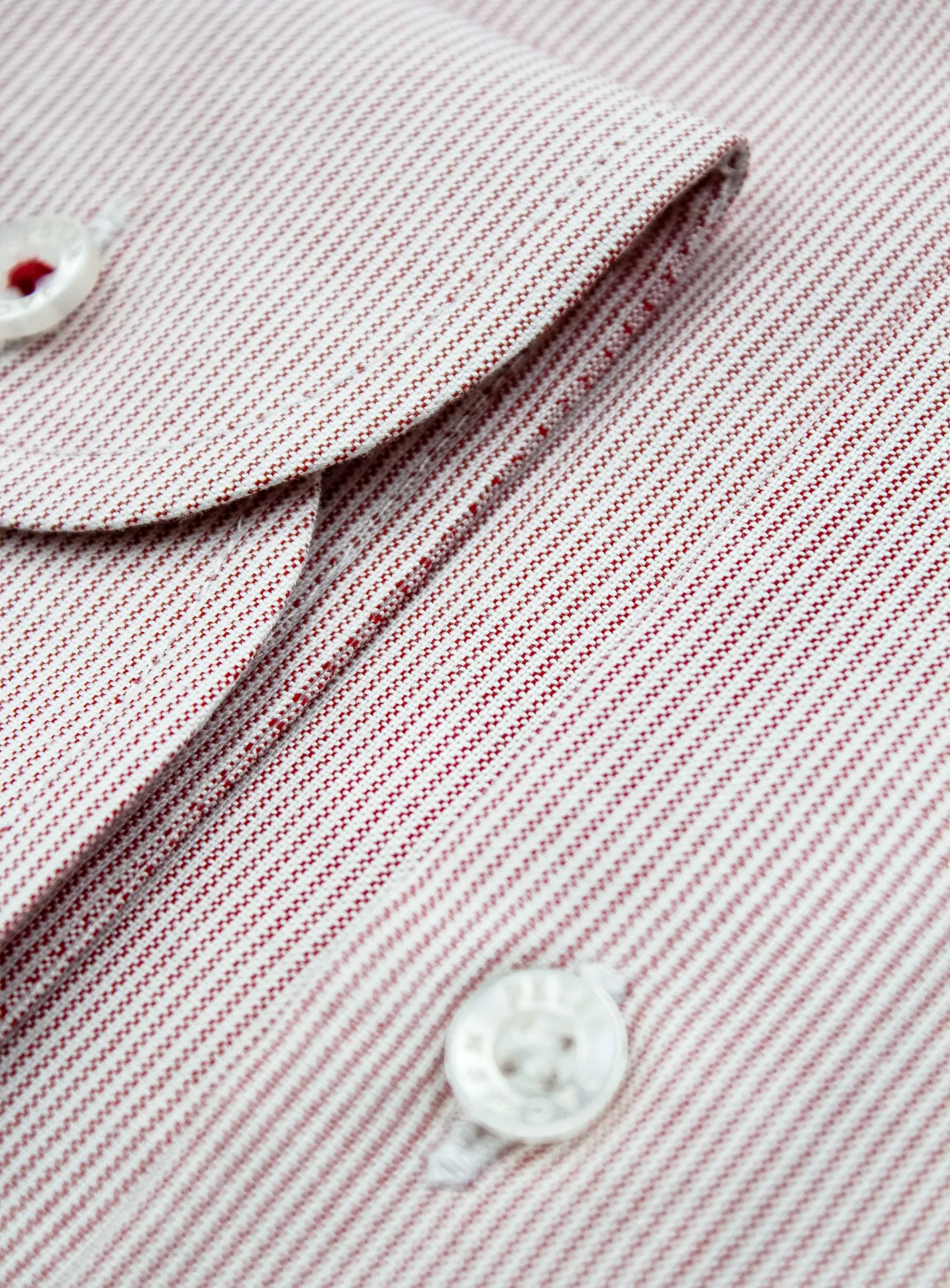 Milan Oxford Stripe Red Shirt
