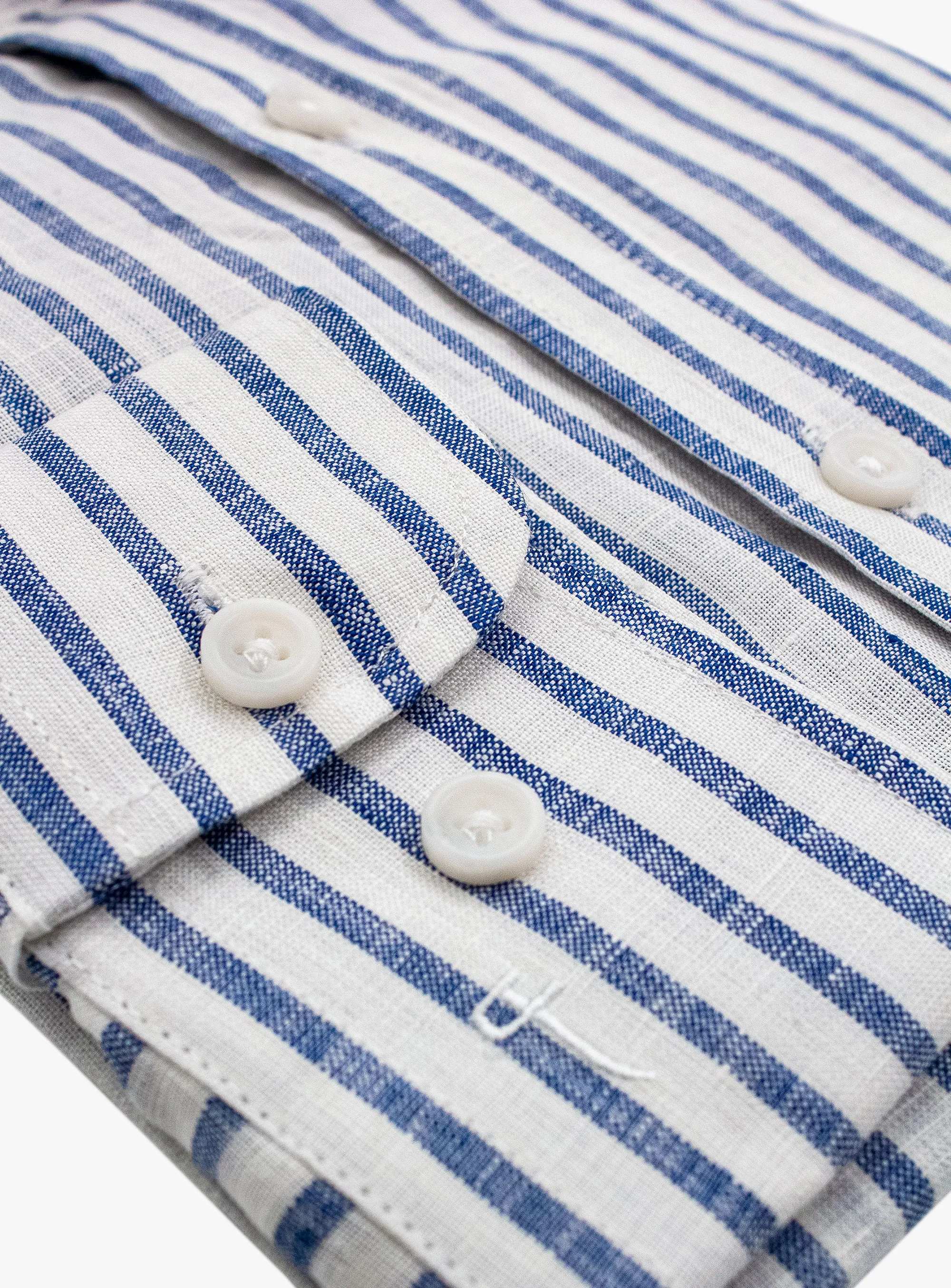 Bolzano Blue/White Stripe Shirt