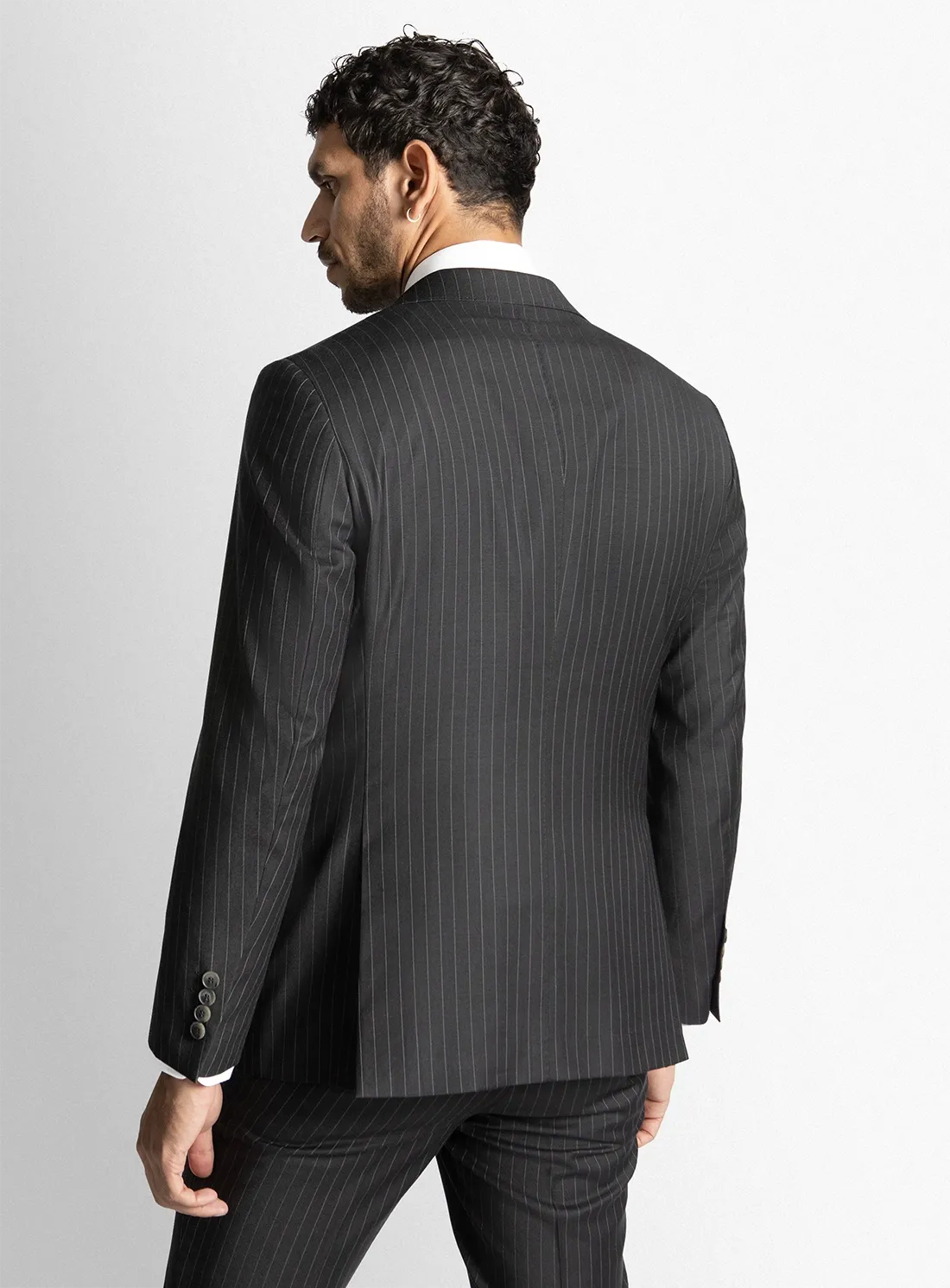 Alfonso Black Pinstripe Suit