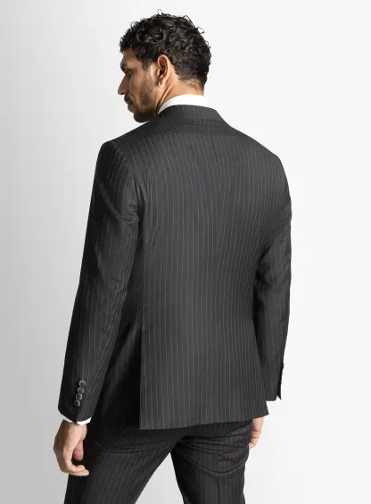 Alfonso Black Pinstripe Suit