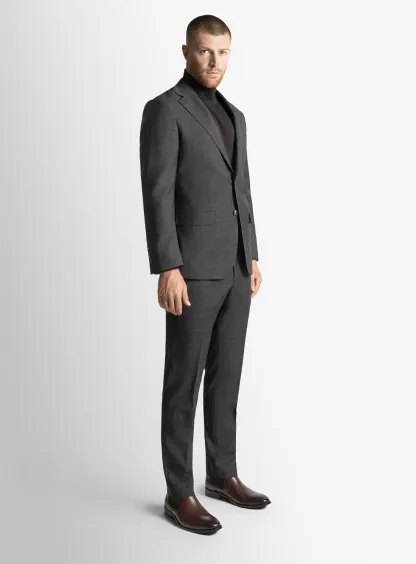 The Spinoza Overcheck Charcoal Suit