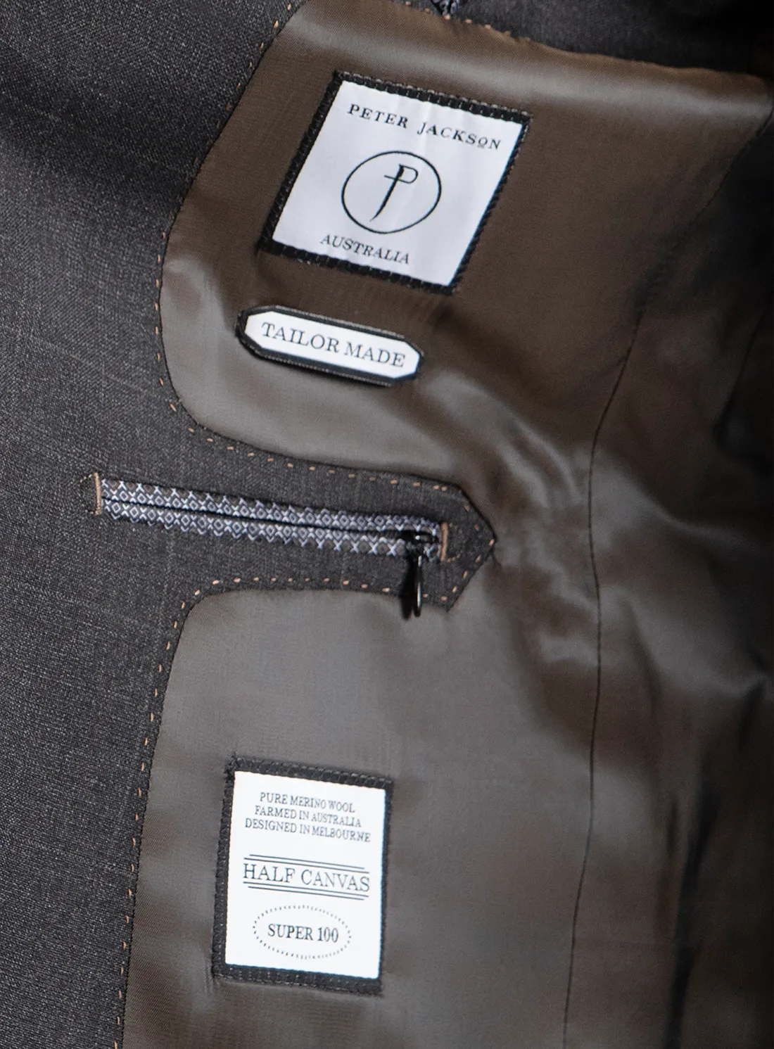 The Spinoza Overcheck Charcoal Suit