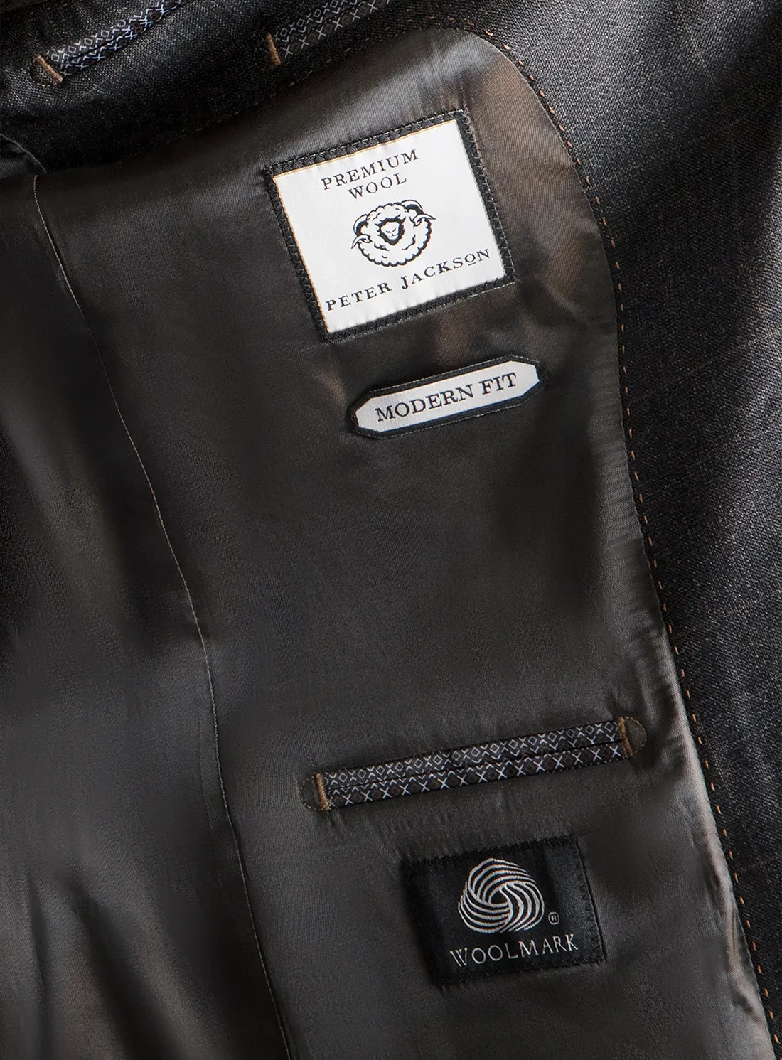 The Spinoza Overcheck Charcoal Suit