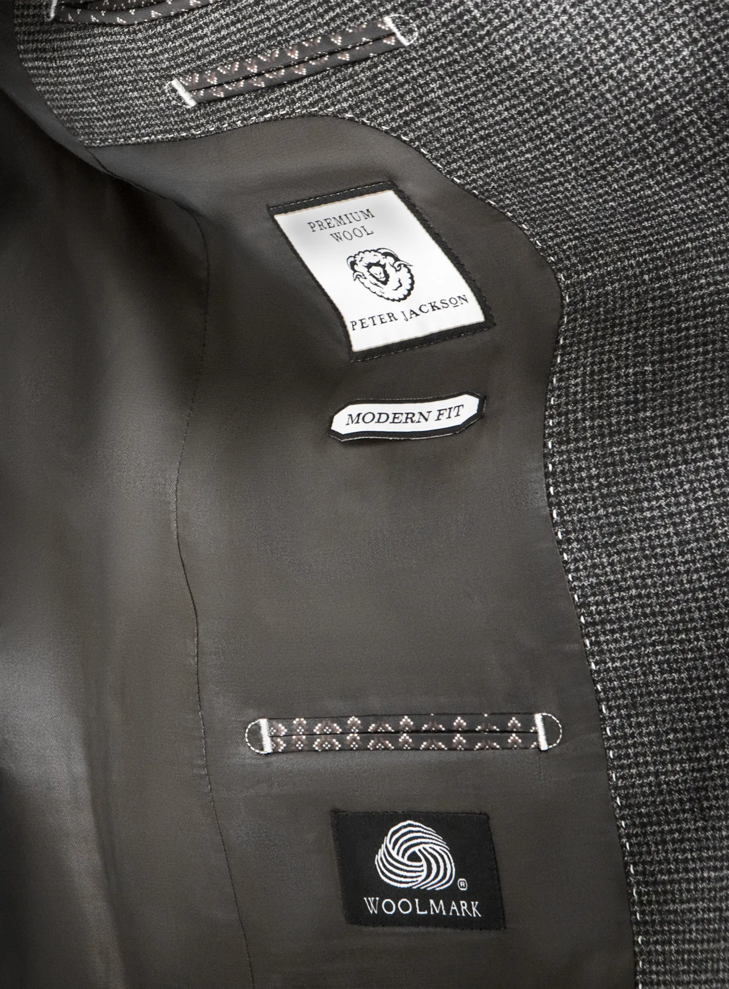 Firenze Puppytooth Charcoal Suit